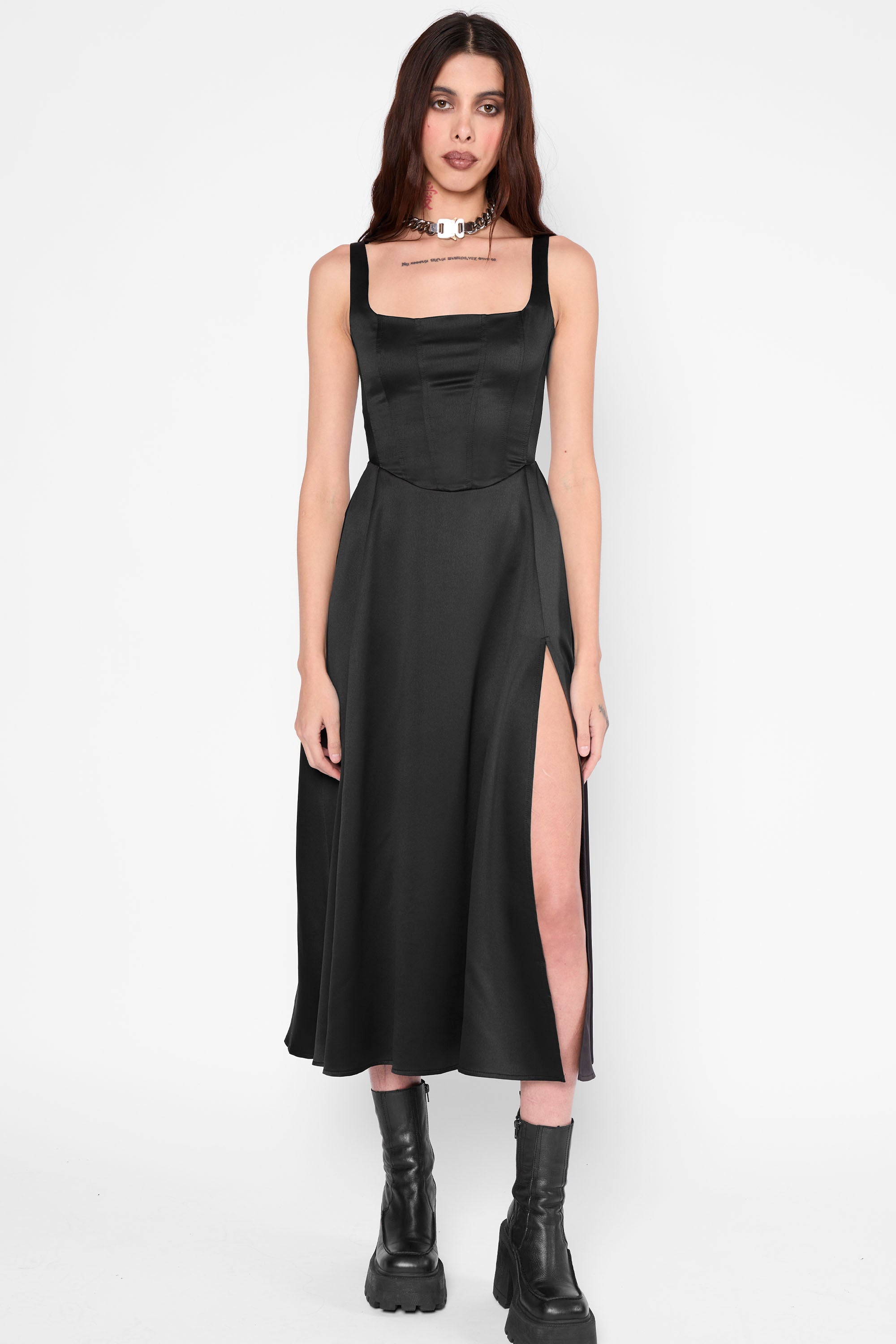Alyx Satin Corset Midi Dress Alyx Satin Corset Midi Dress
