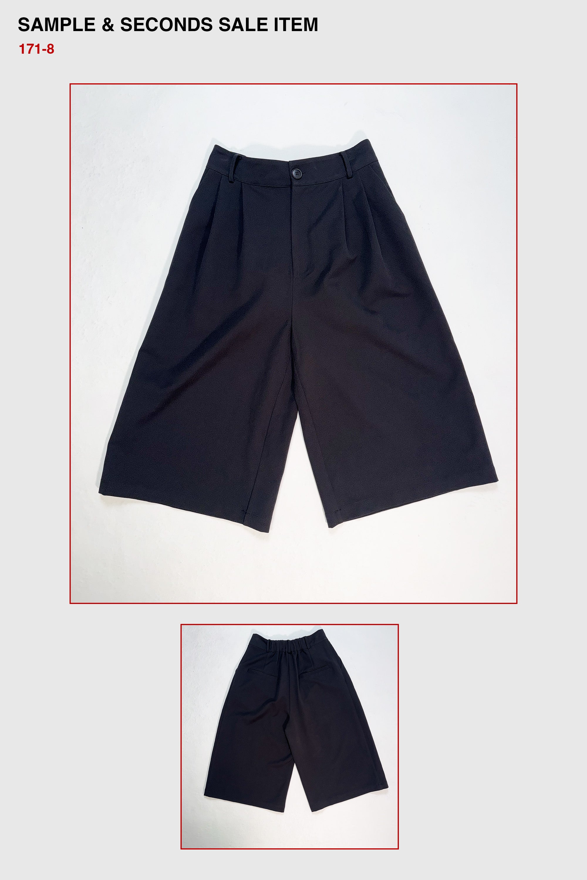Tegan Cropped Wide Leg Trouser - SAMPLE SALE