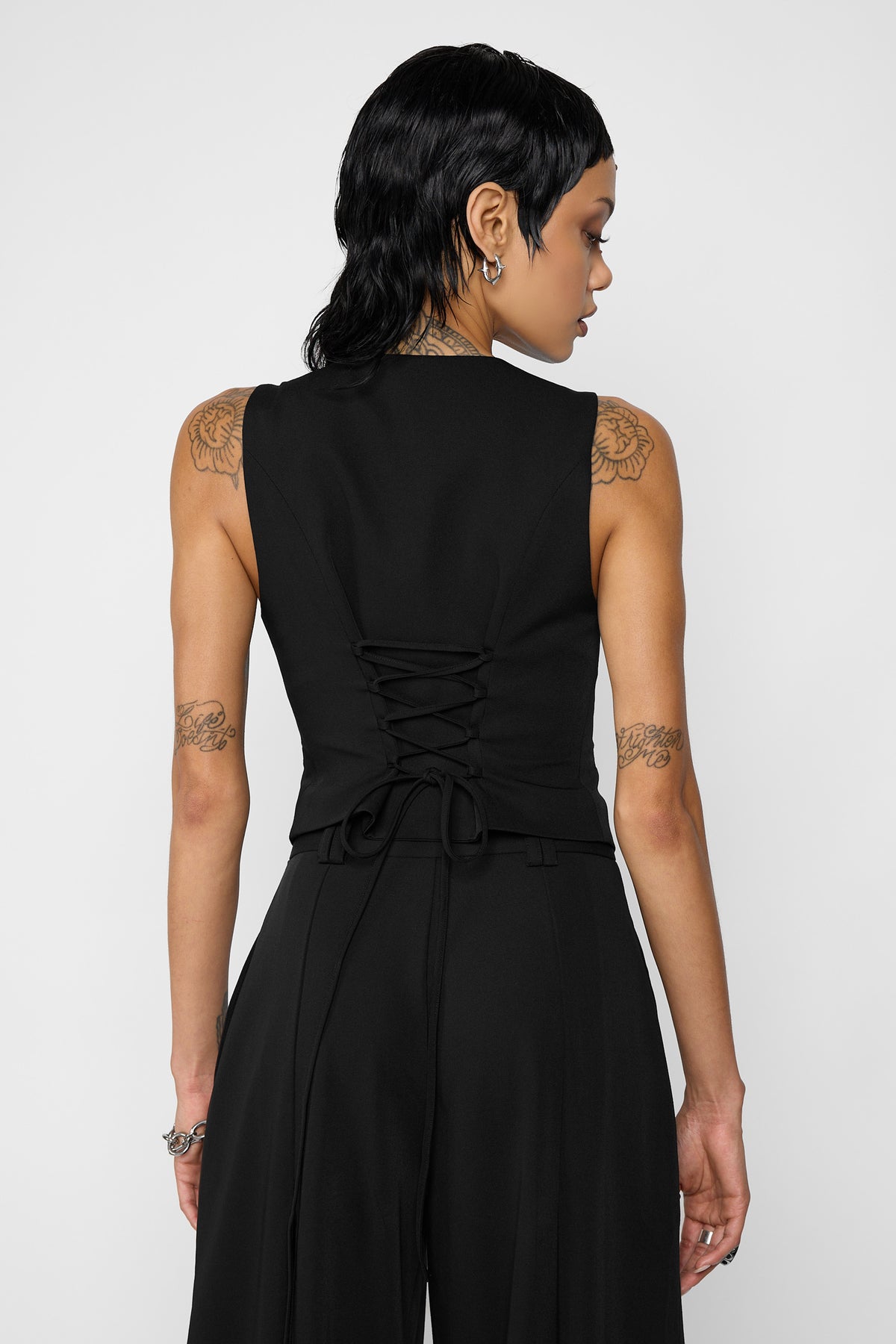 Dia Lace-Up Waistcoat