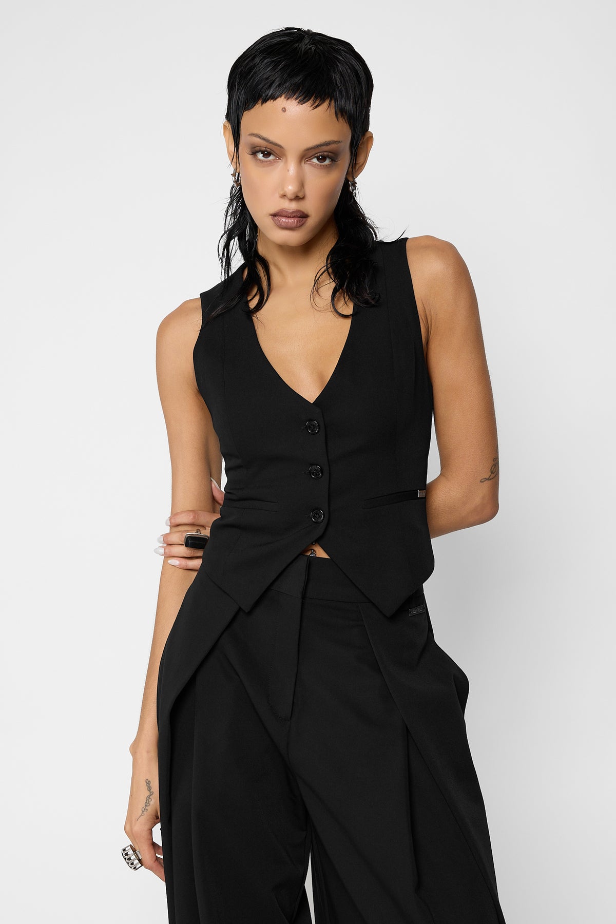 Dia Lace-Up Waistcoat
