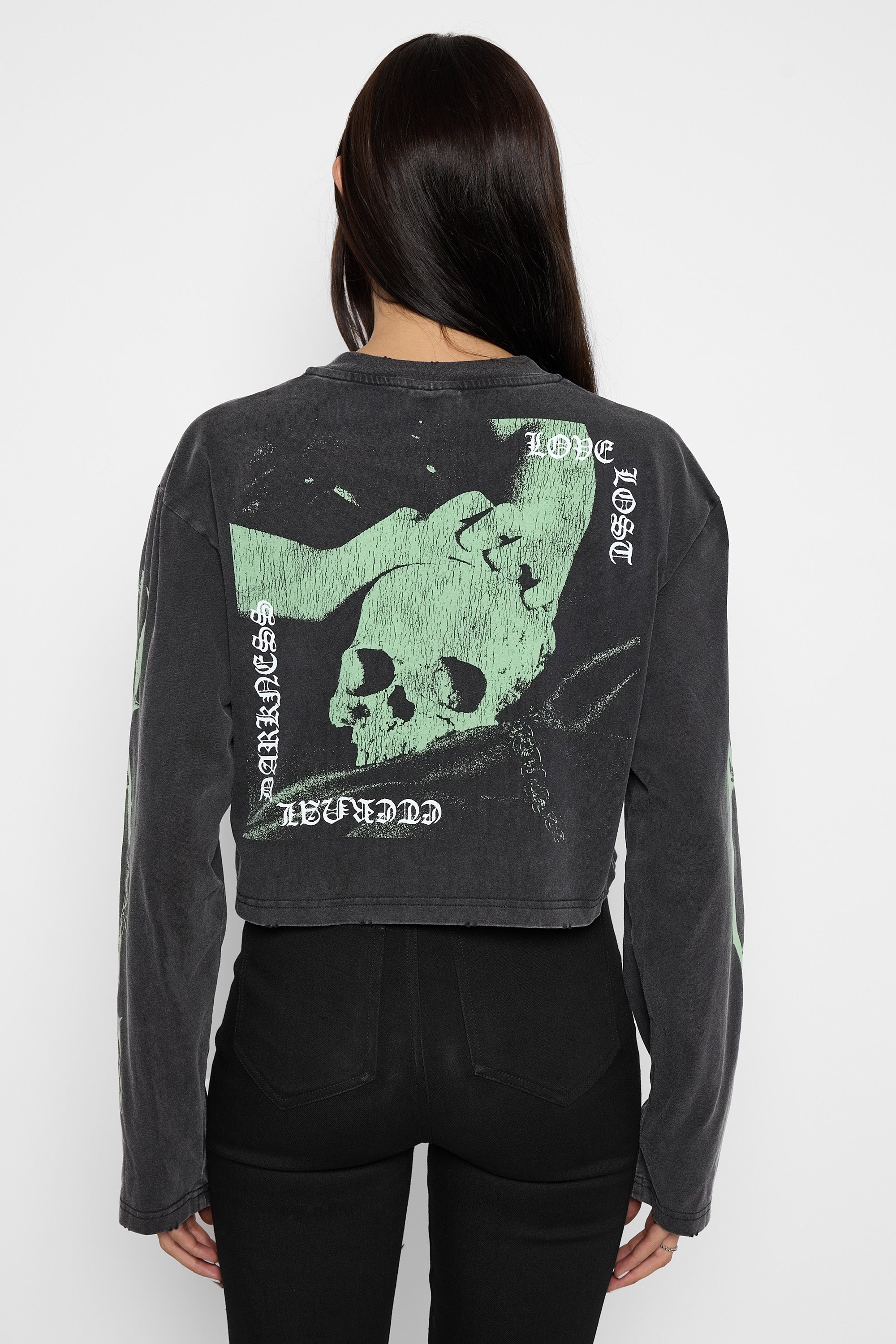 Druidess Cropped Long Sleeve Tee