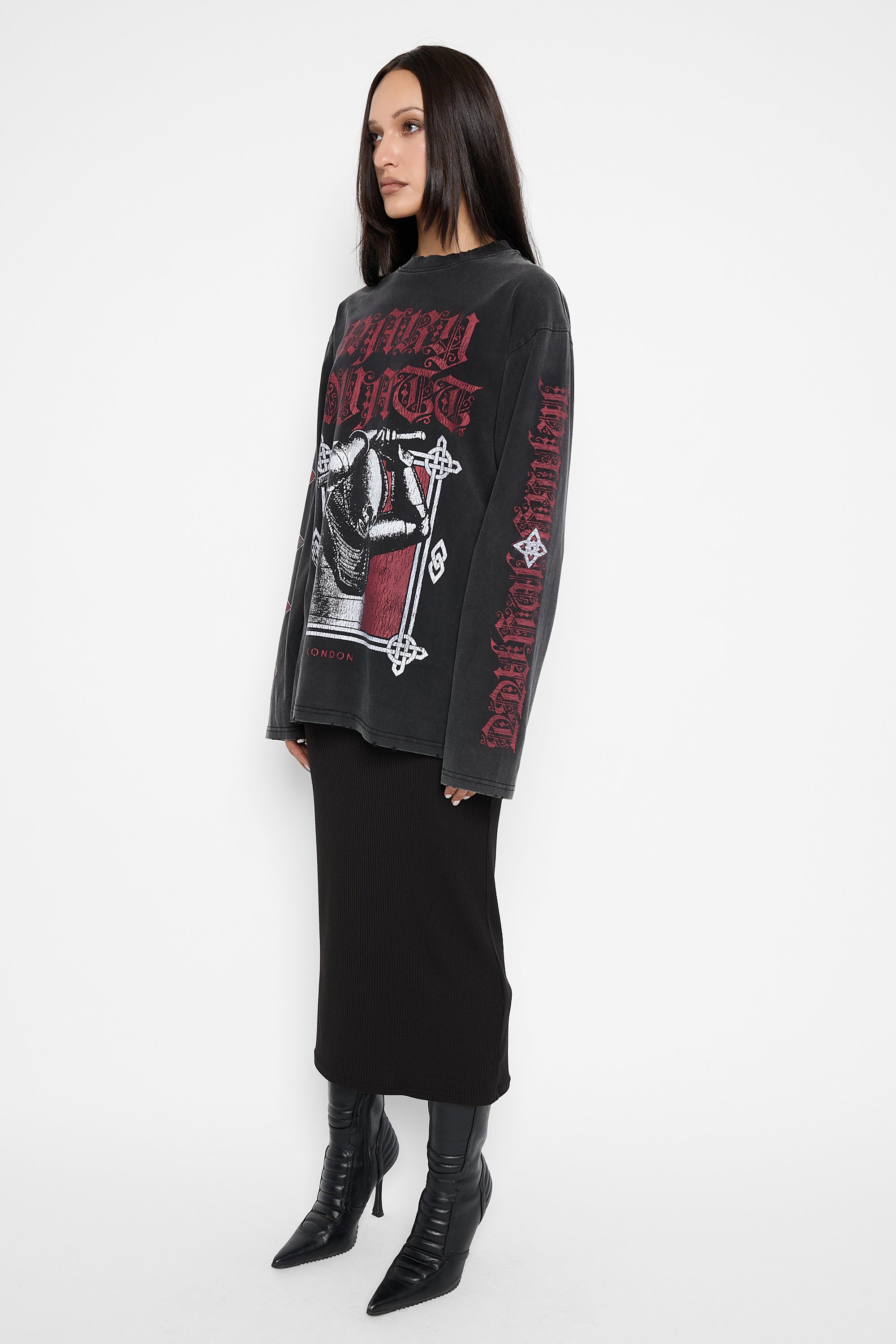 Emperor Oversized Long Sleeve Tee