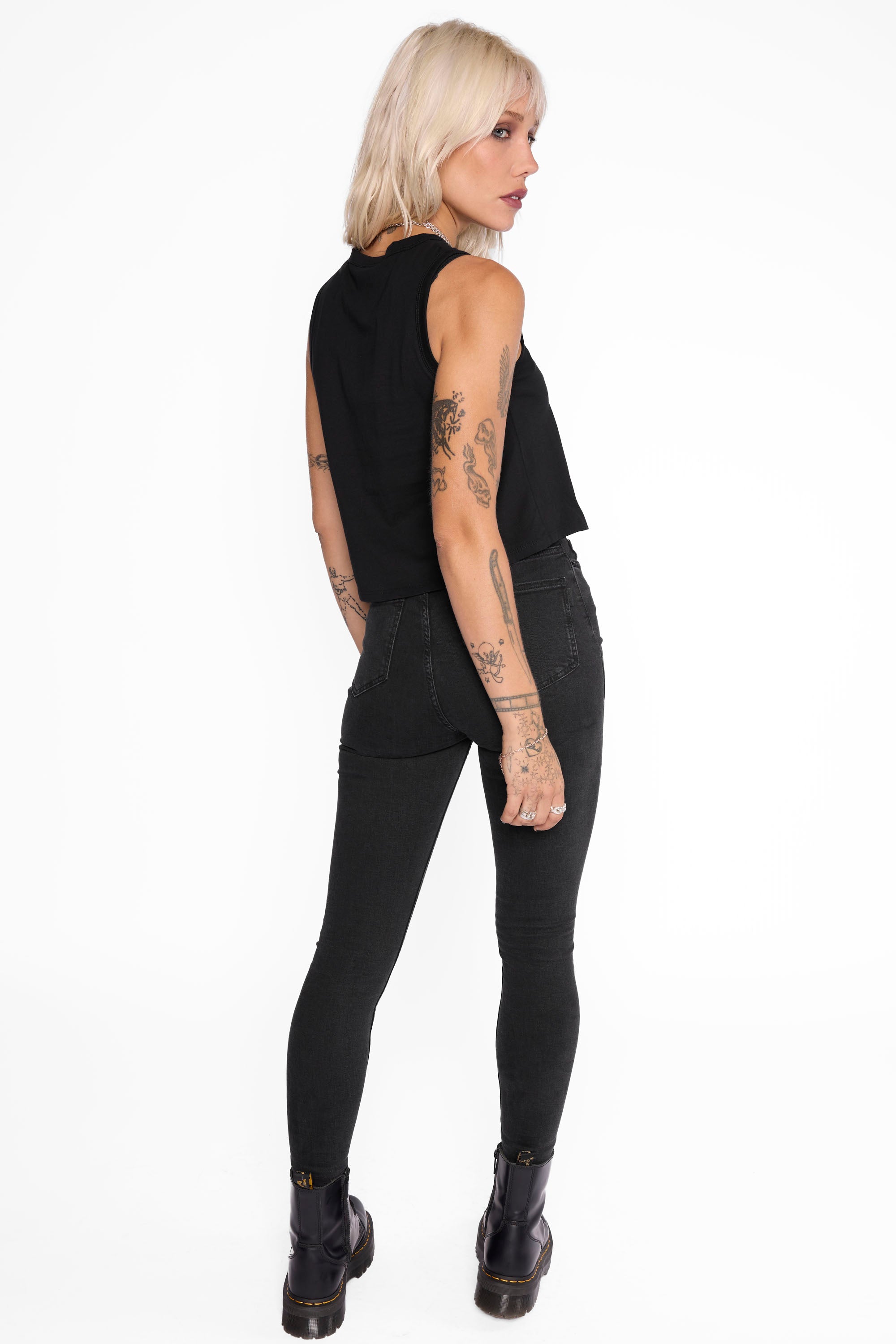 Lourdes Cropped Vest-Mary Wyatt London