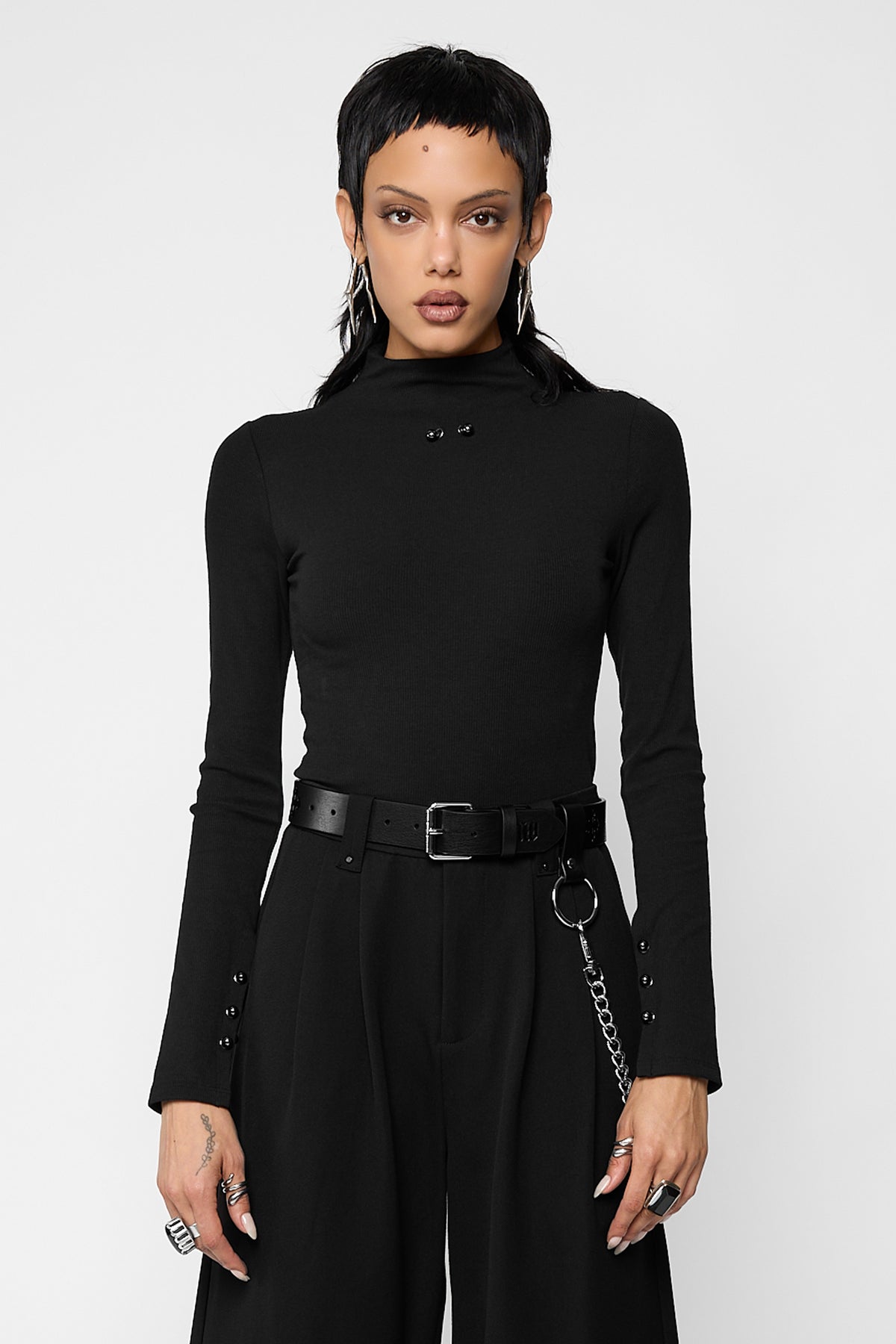 Madelyn Long Sleeve Pierced Top