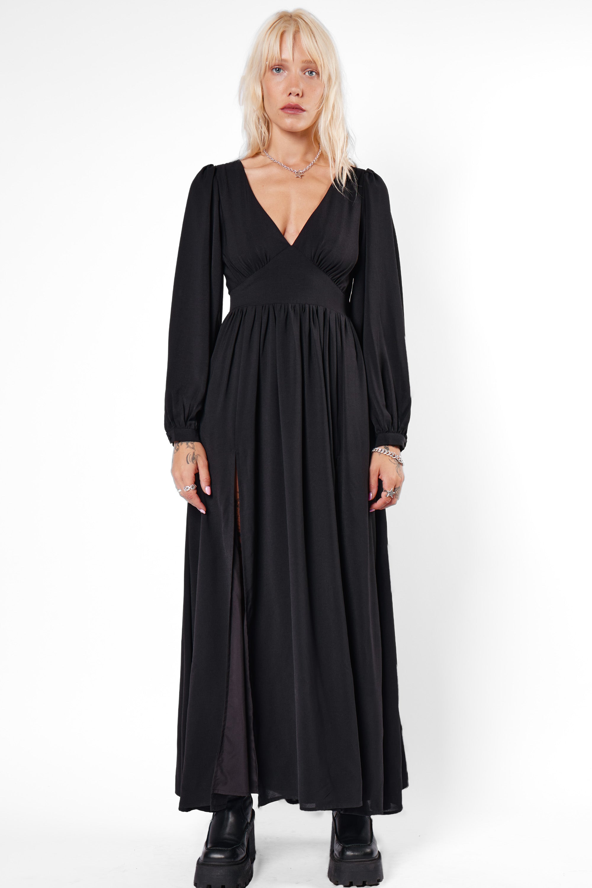 Morgana Tie Back Maxi Dress - Mary Wyatt London