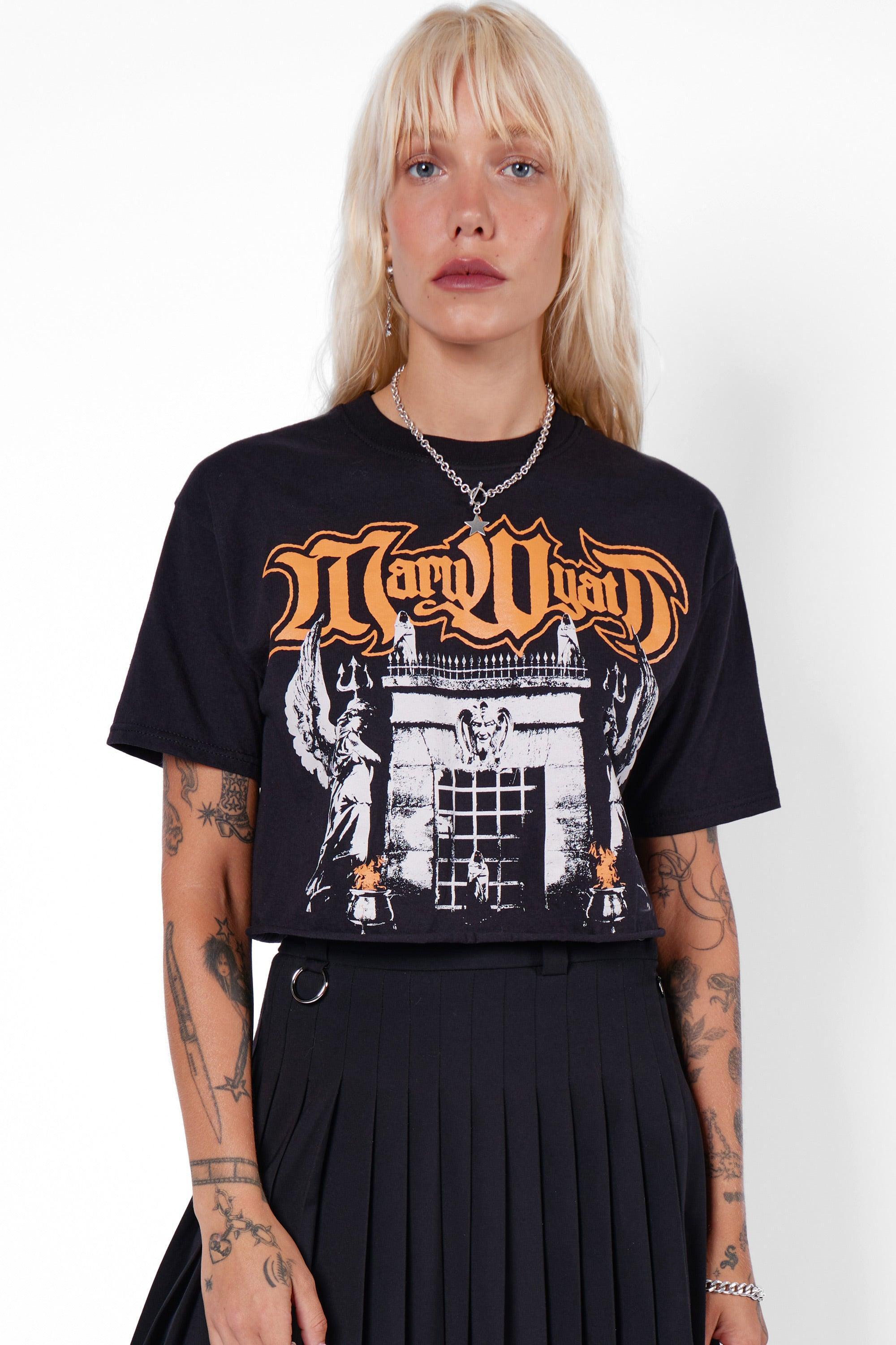 Oblivion Cropped Cut-Off Tee-Mary Wyatt London