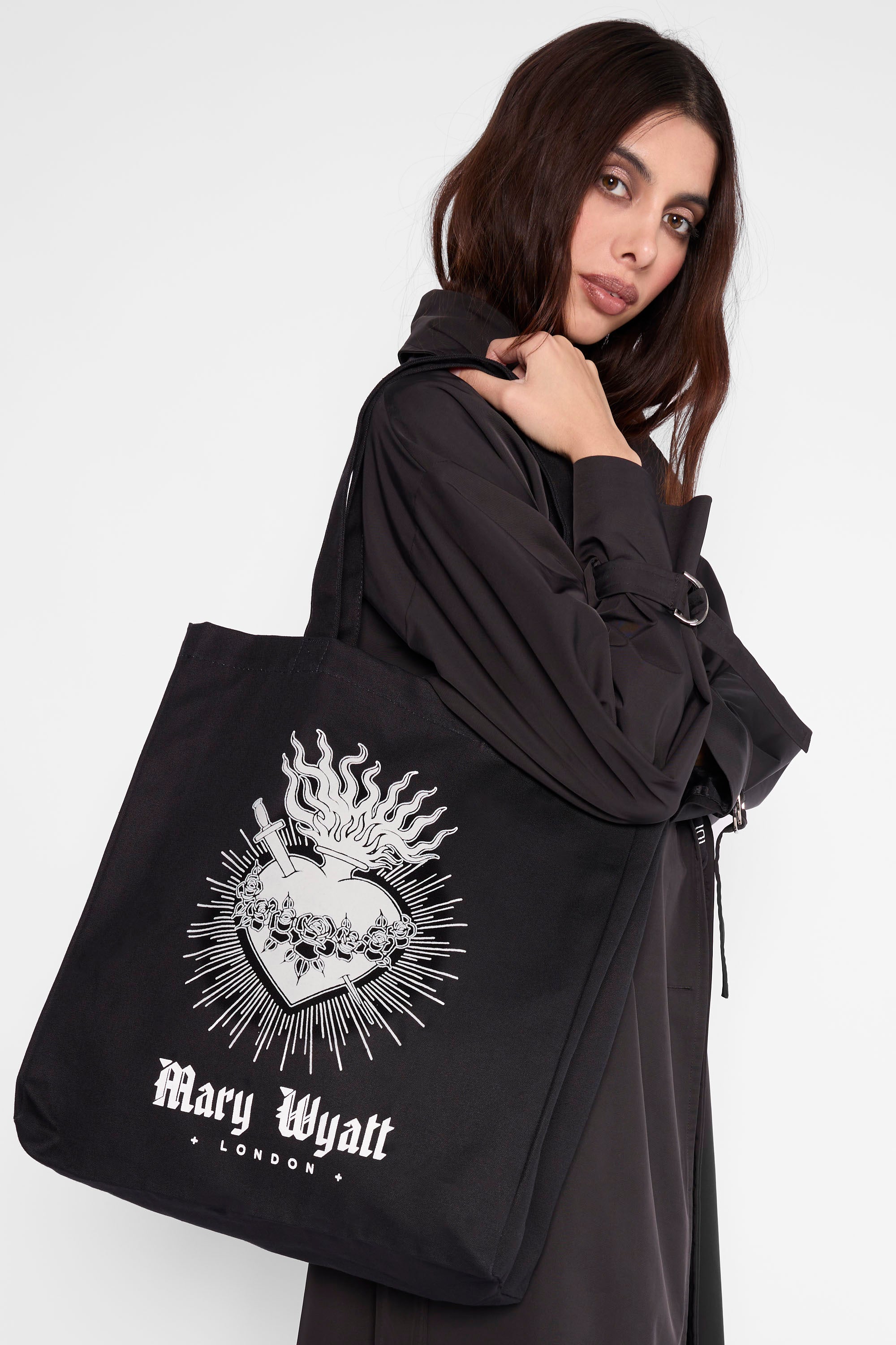 Sacred Heart Canvas Tote Bag-Mary Wyatt London