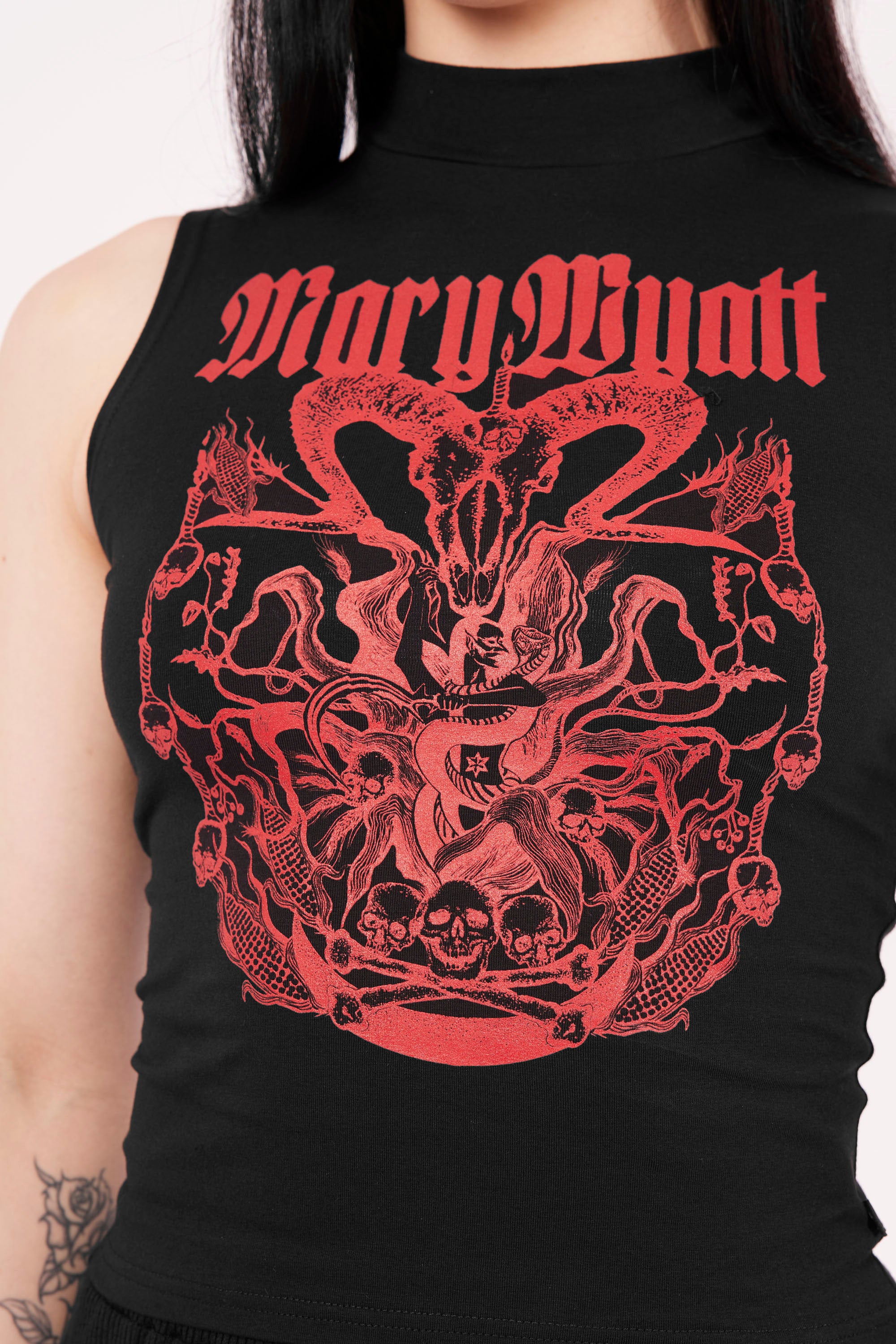 Sable High Neck Vest