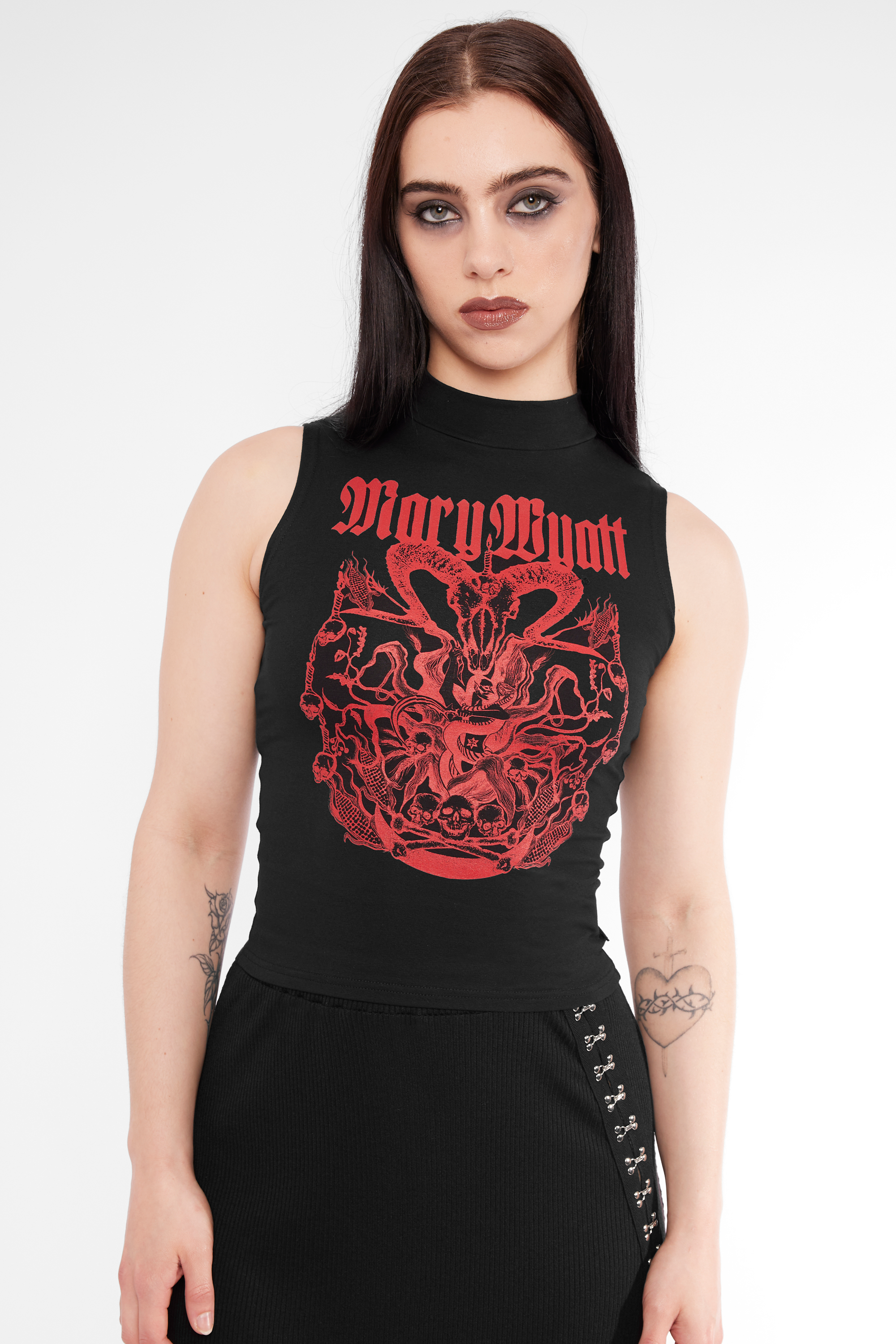 Sable High Neck Vest