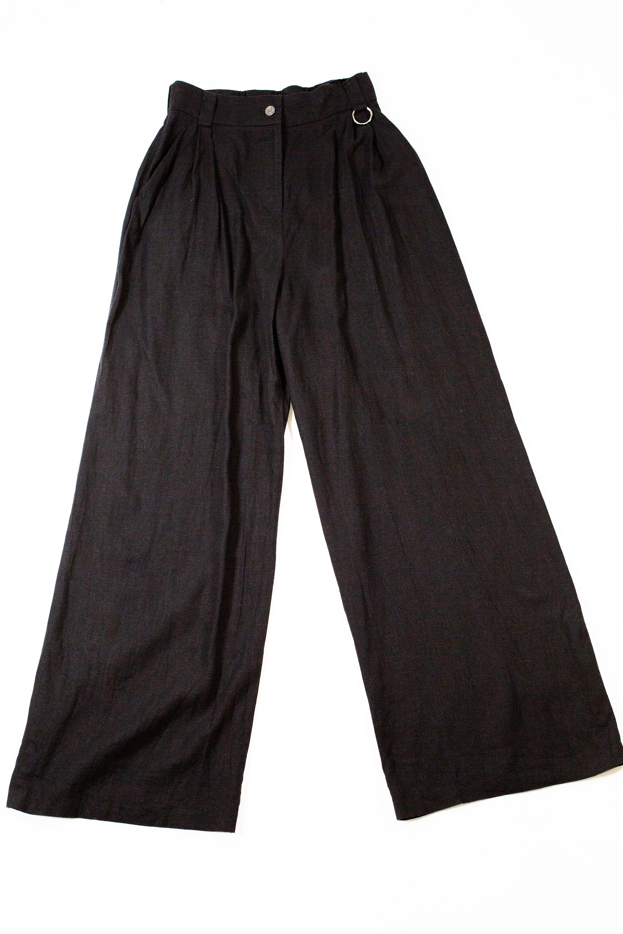 Wraith Linen Wide Leg Trousers - SAMPLE