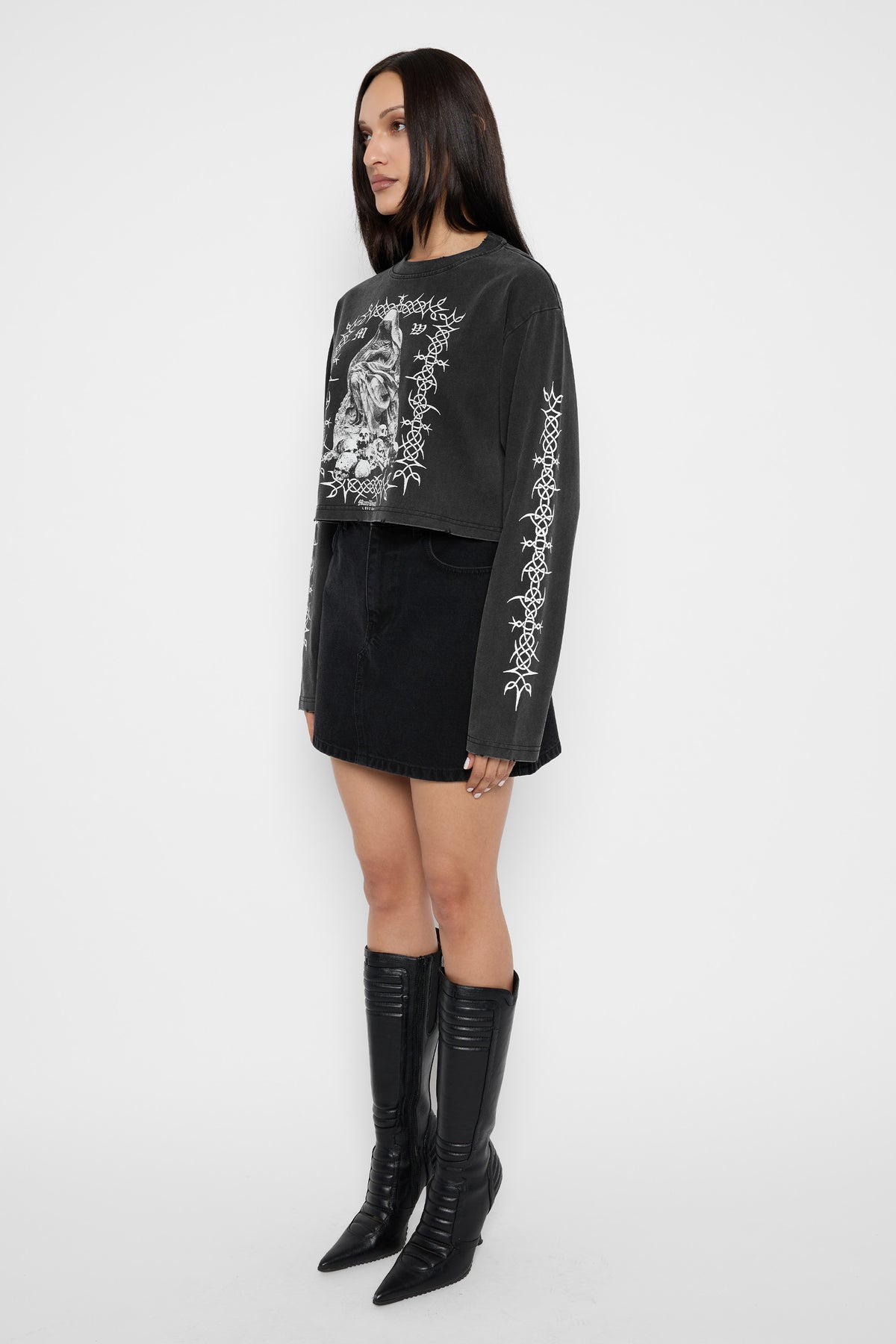 Sanctum Cropped Long Sleeve Tee