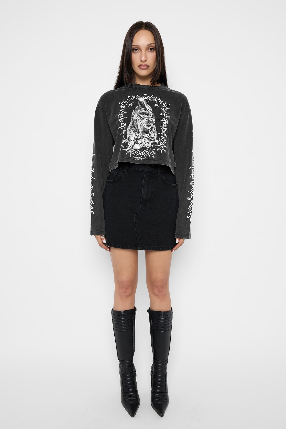Sanctum Cropped Long Sleeve Tee