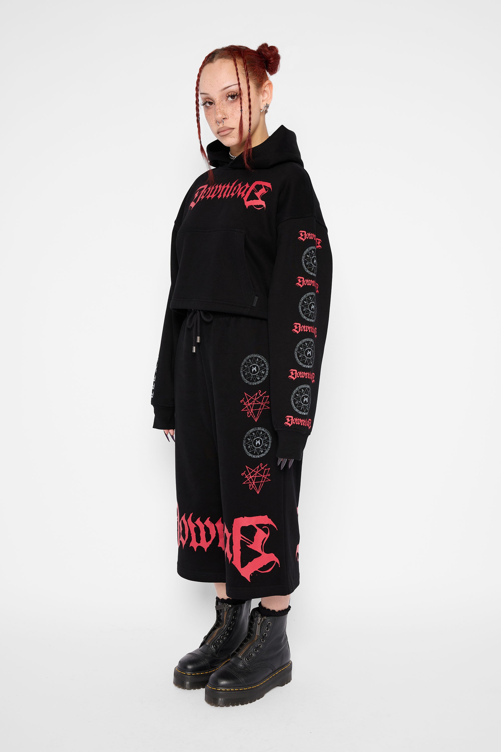 MW DLXXIII Talisman Cropped Hoodie