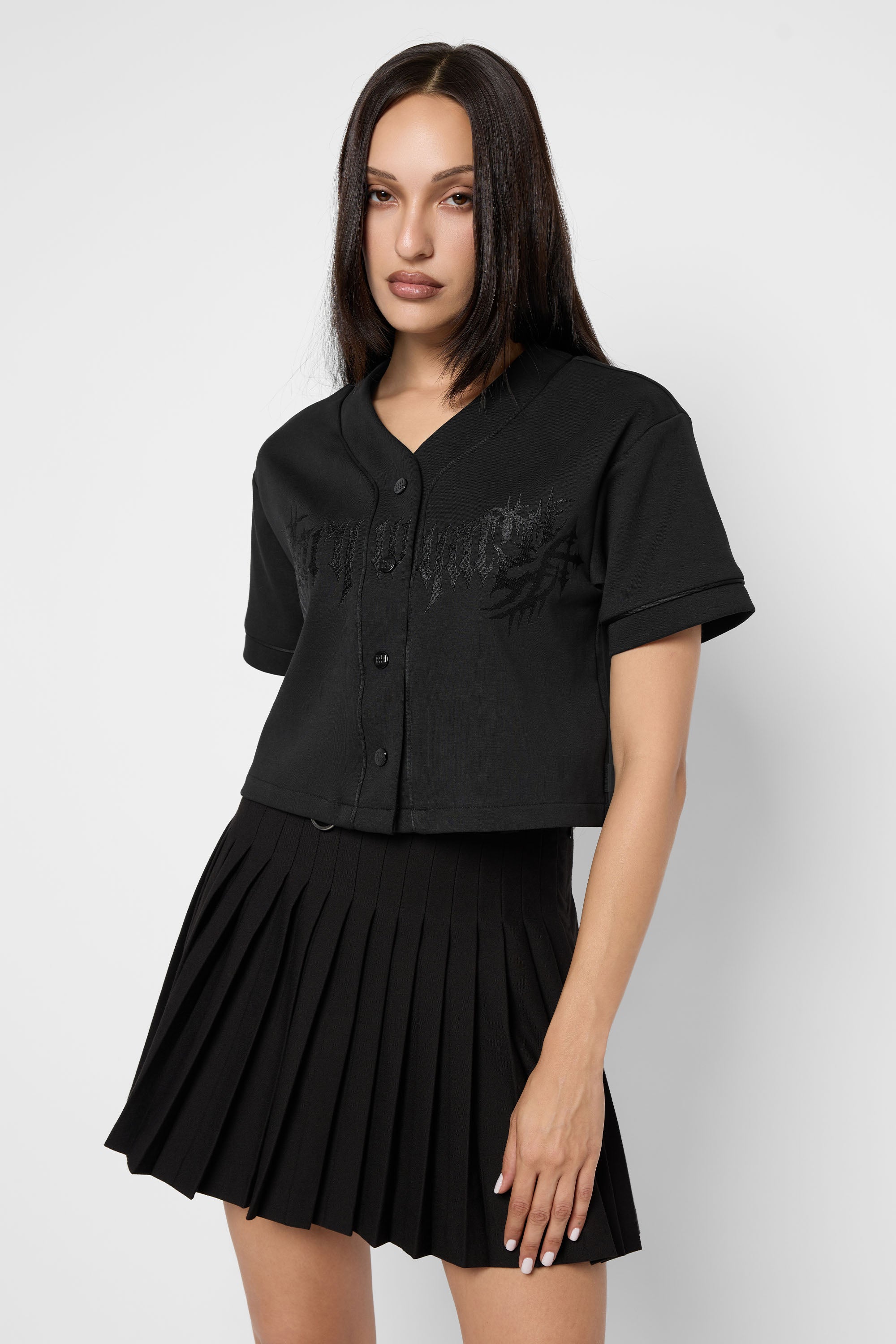 Taylor Cropped Baseball Jersey