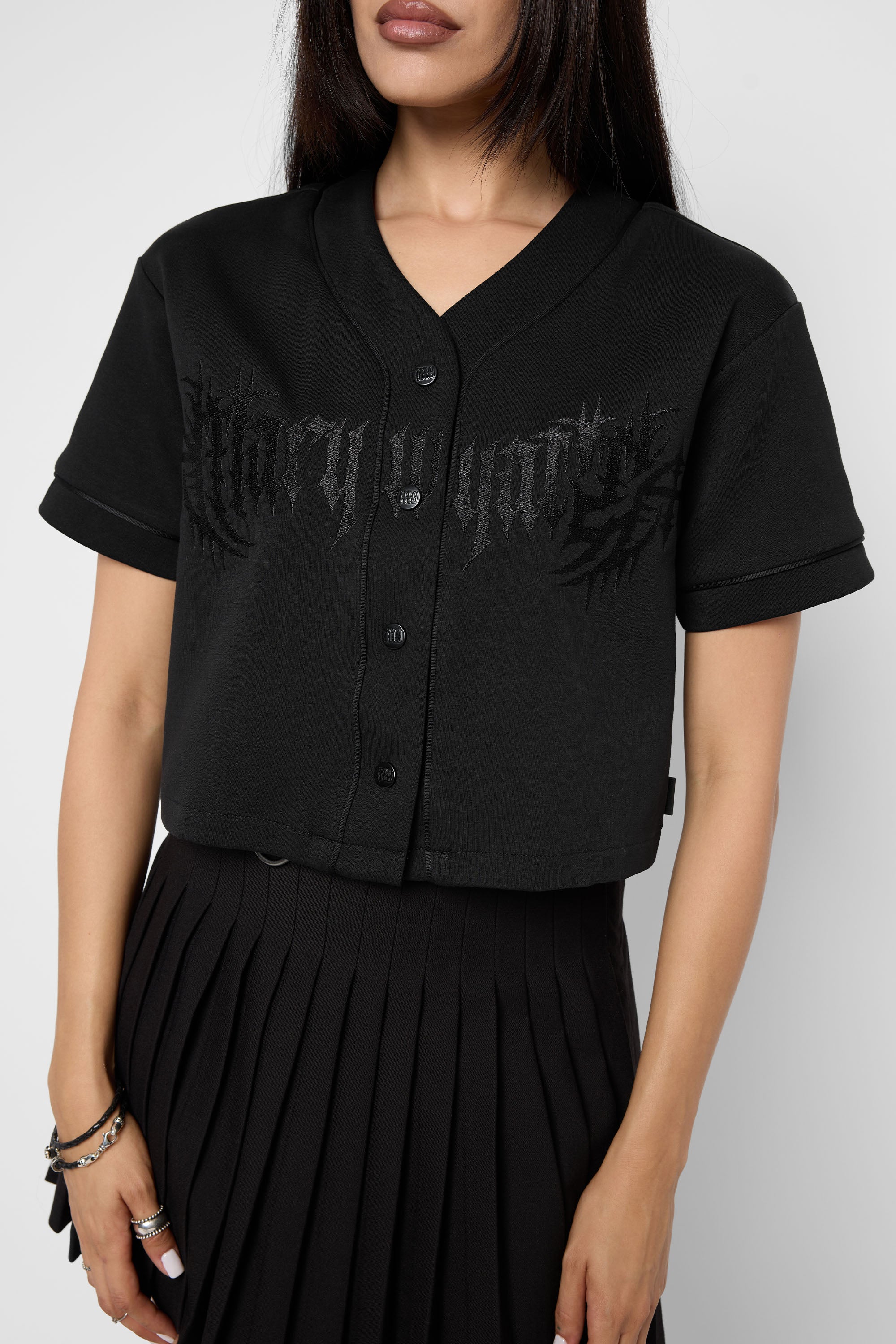 Taylor Cropped Baseball Jersey