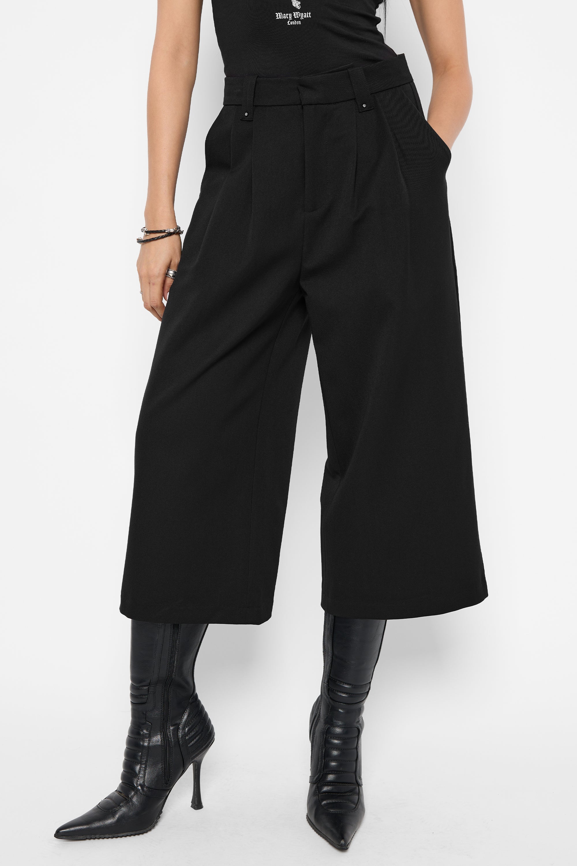 Tegan Cropped Wide Leg Trouser