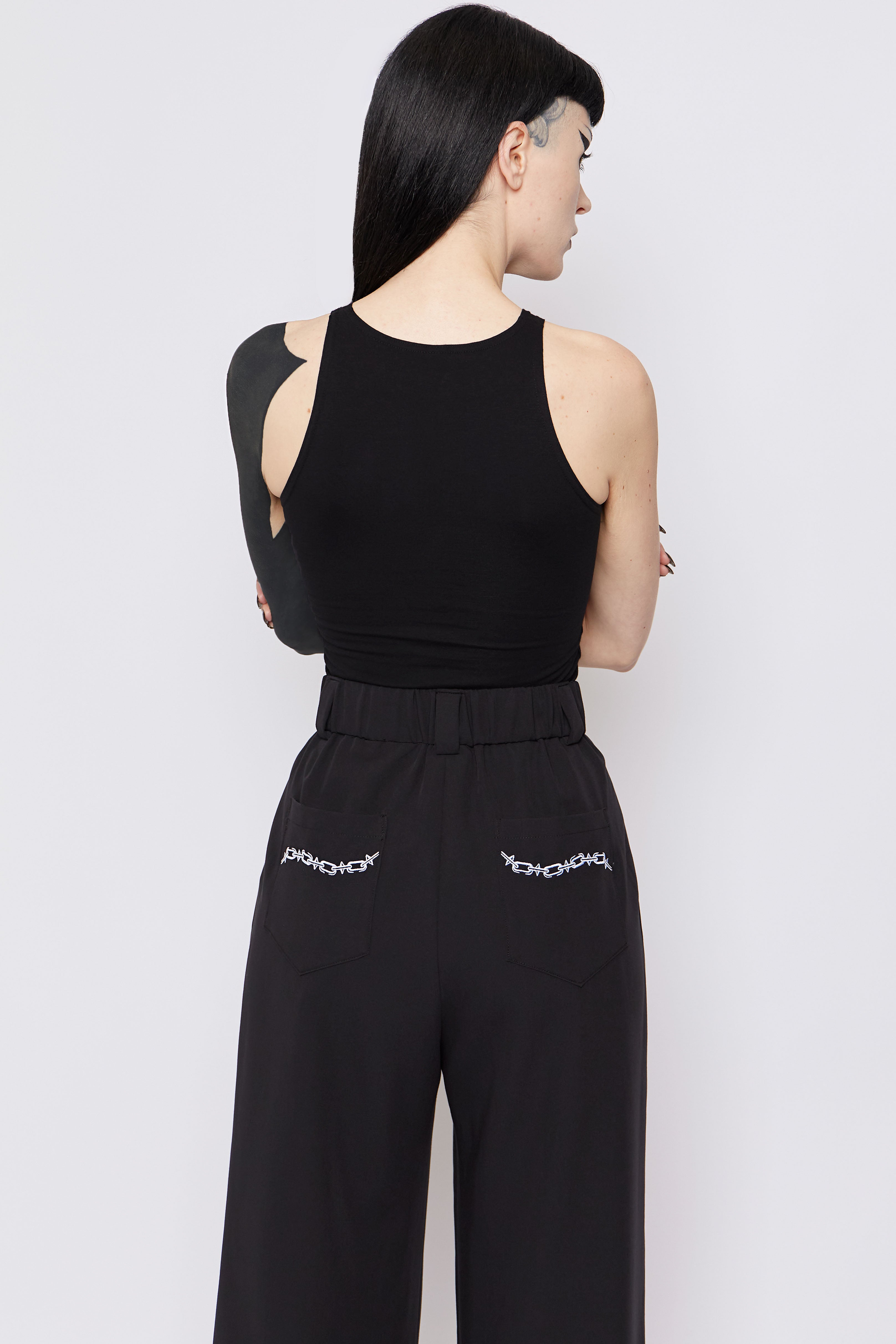 Unchained Wide Leg O-Ring Trousers - Mary Wyatt London