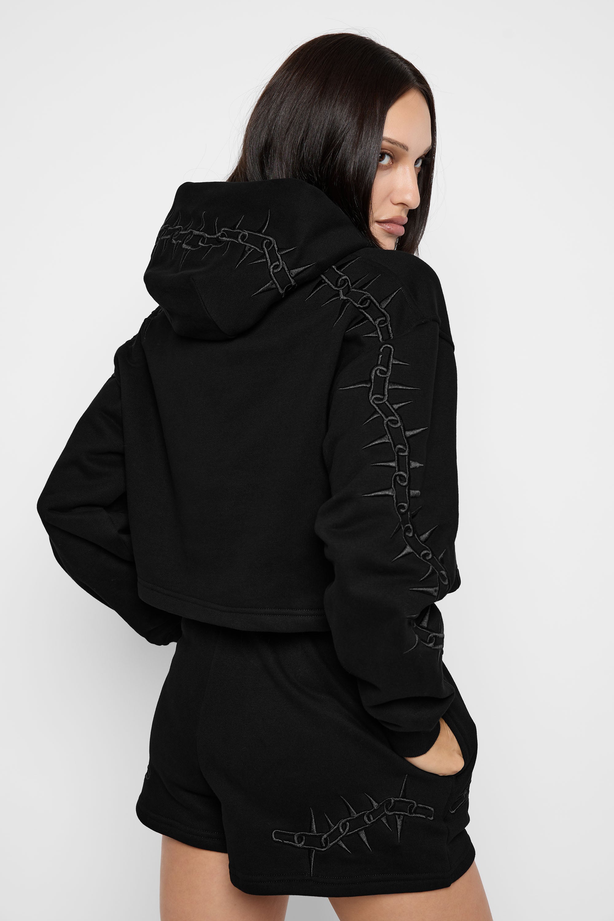 Xenon Cropped Hoodie