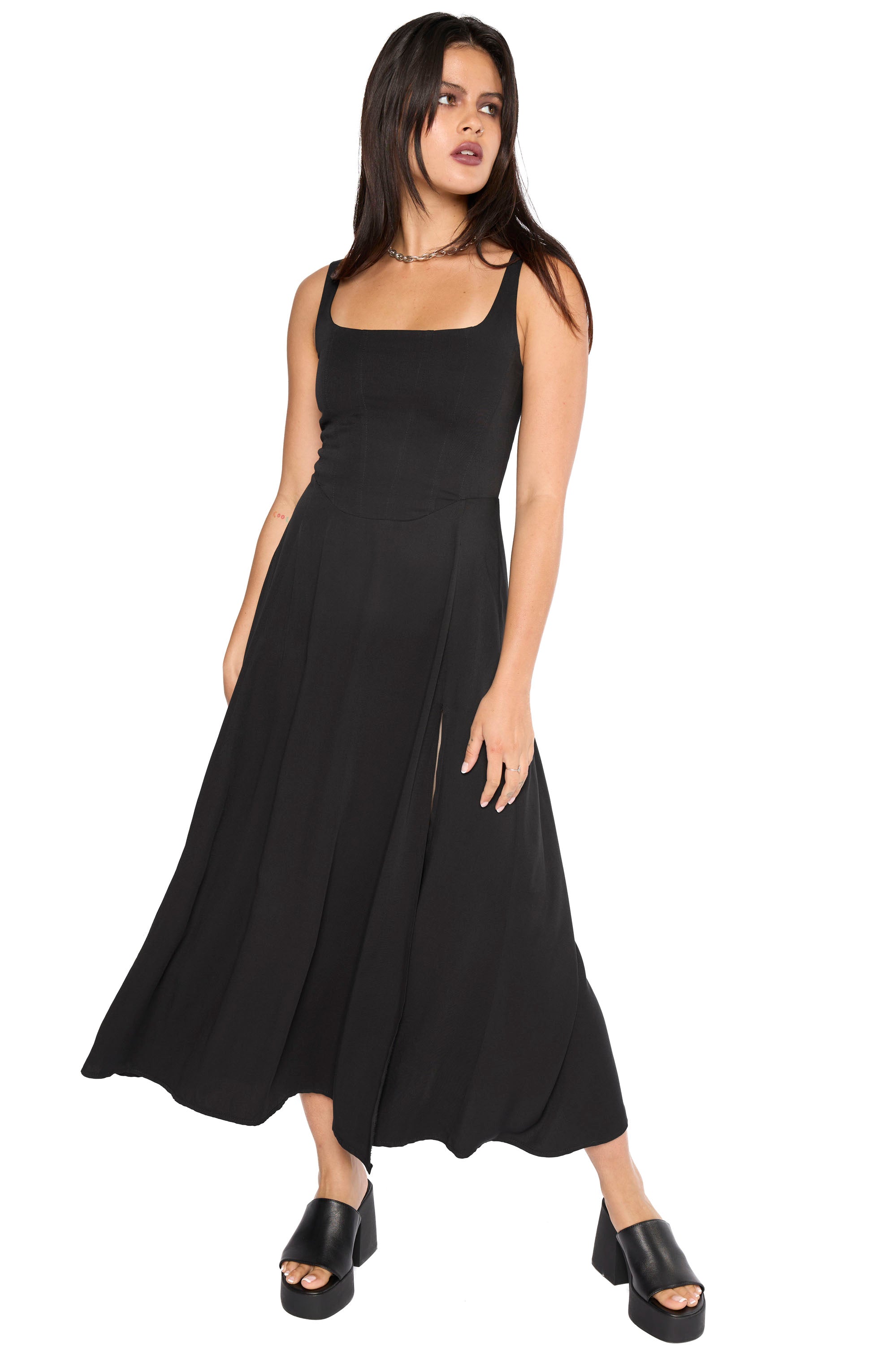 Alyx Corset Midi Dress-Mary Wyatt London
