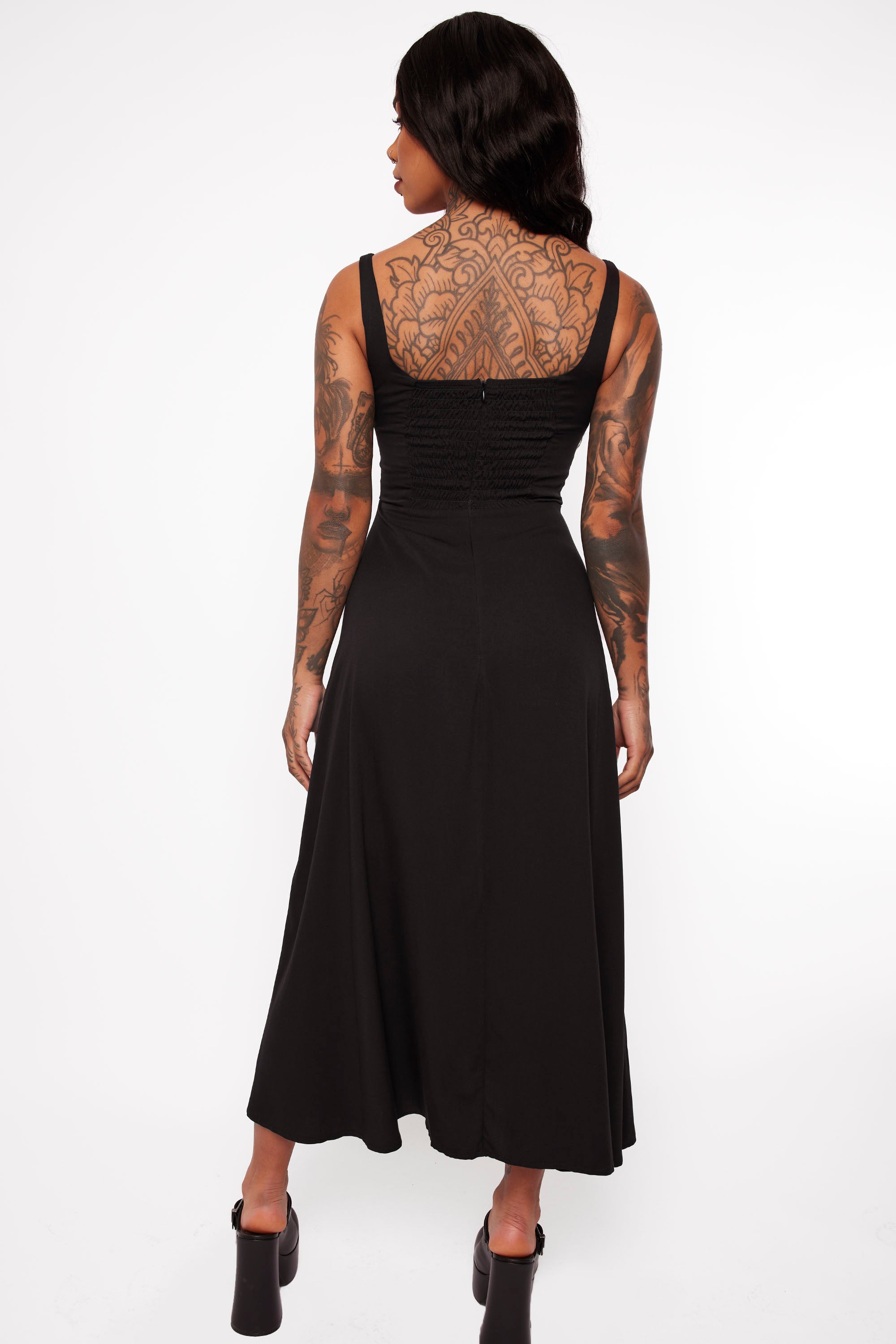 Alyx Corset Midi Dress-Mary Wyatt London