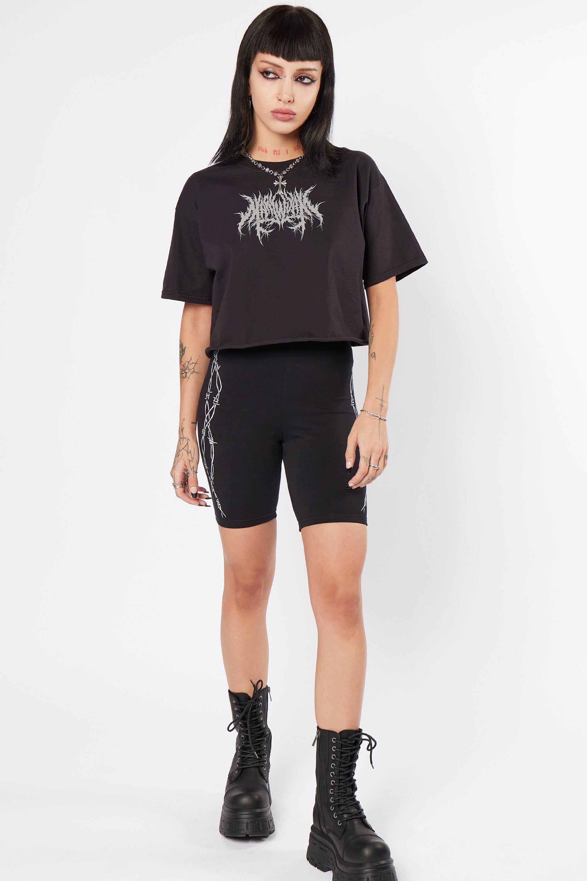 Asylum High Waist Cycle Shorts - Mary Wyatt London
