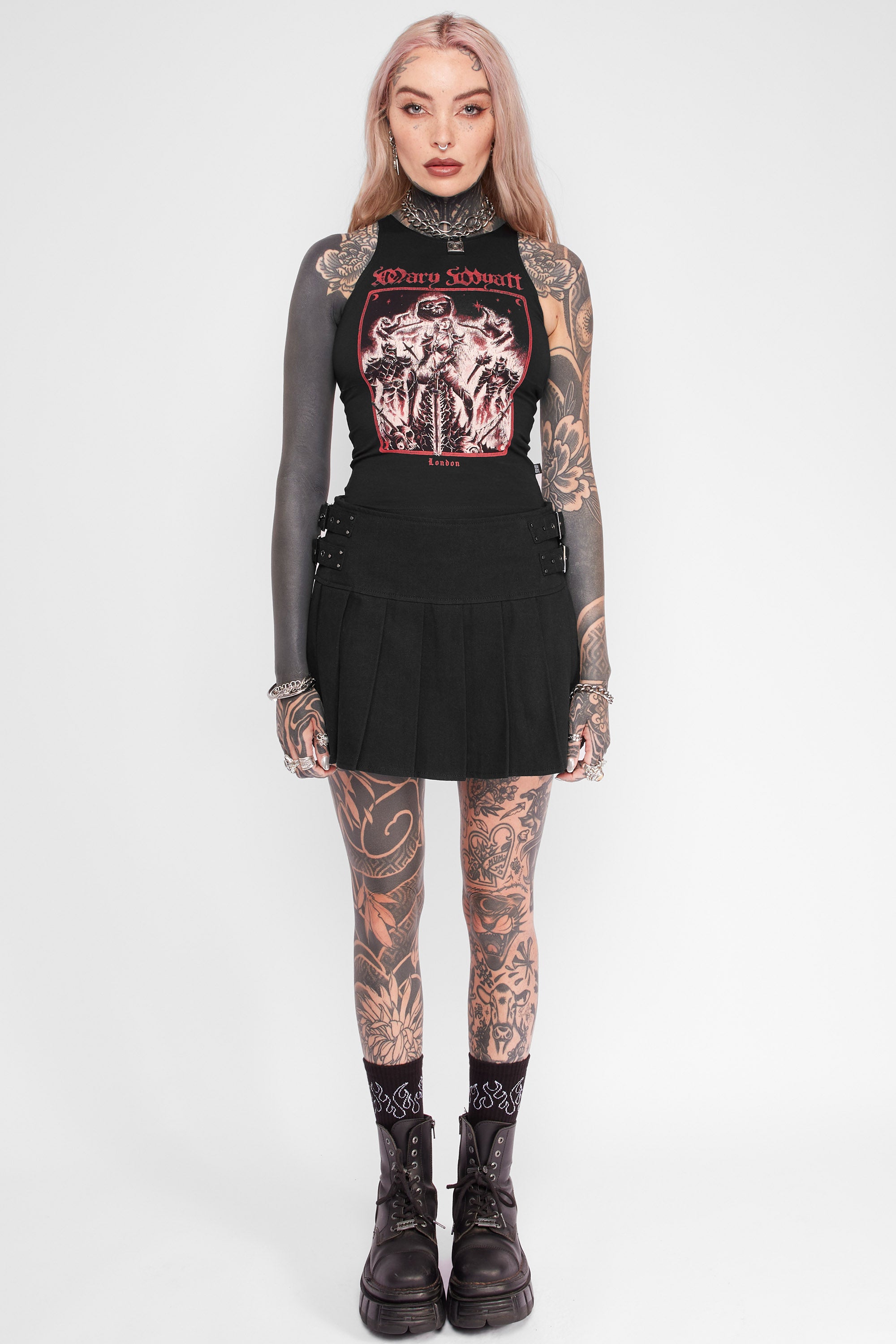 Daria Pleated Mini Skort