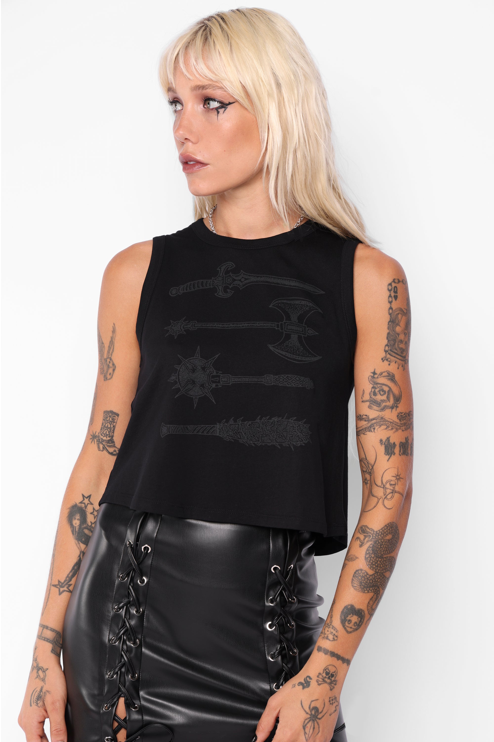 Affliction Cropped Vest-Mary Wyatt London