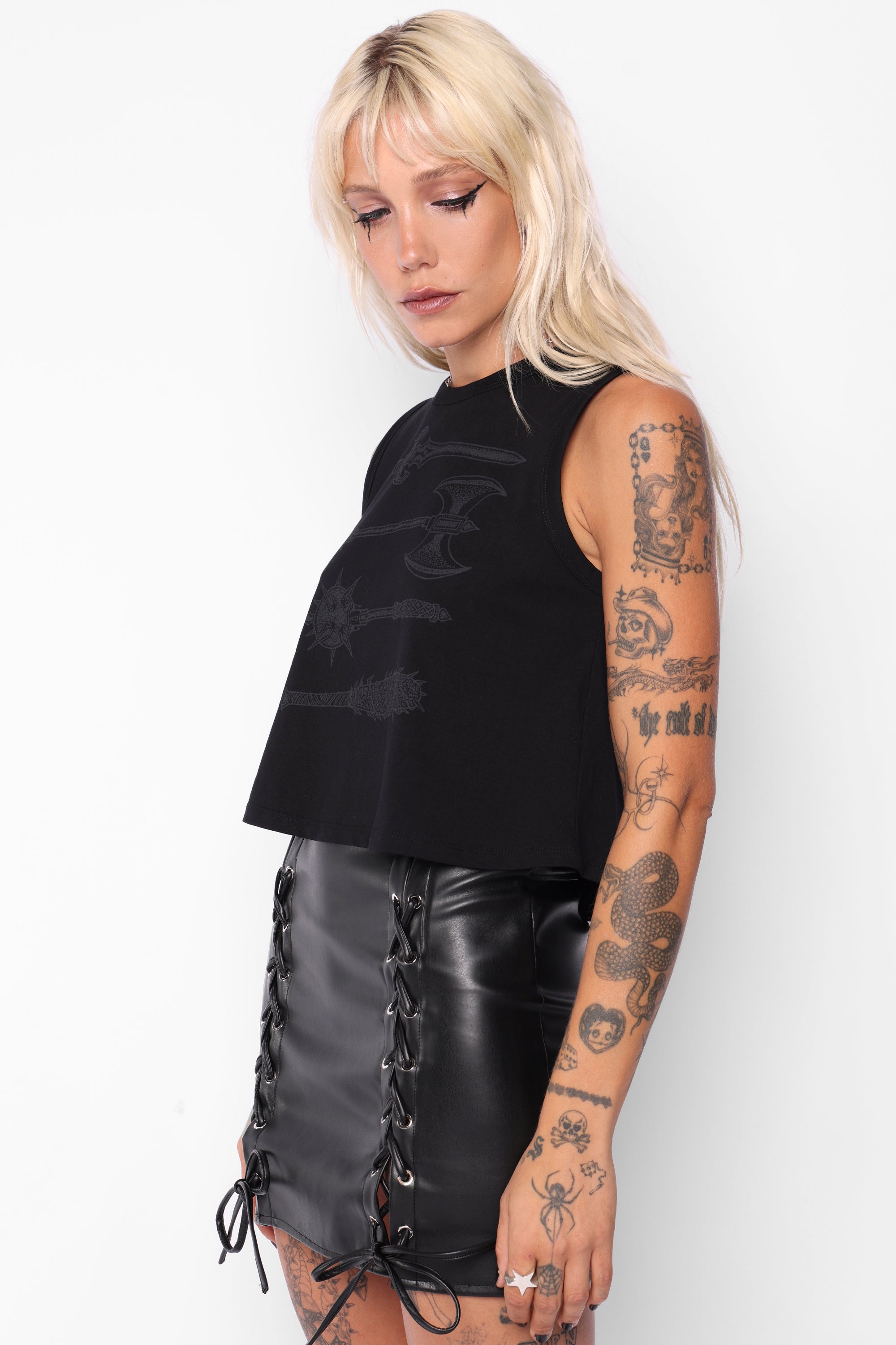 Affliction Cropped Vest-Mary Wyatt London