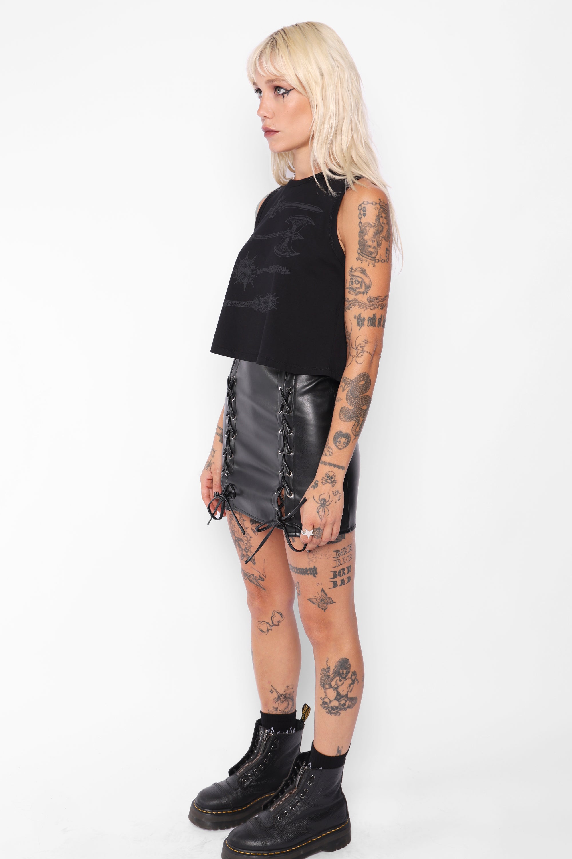 Affliction Cropped Vest-Mary Wyatt London
