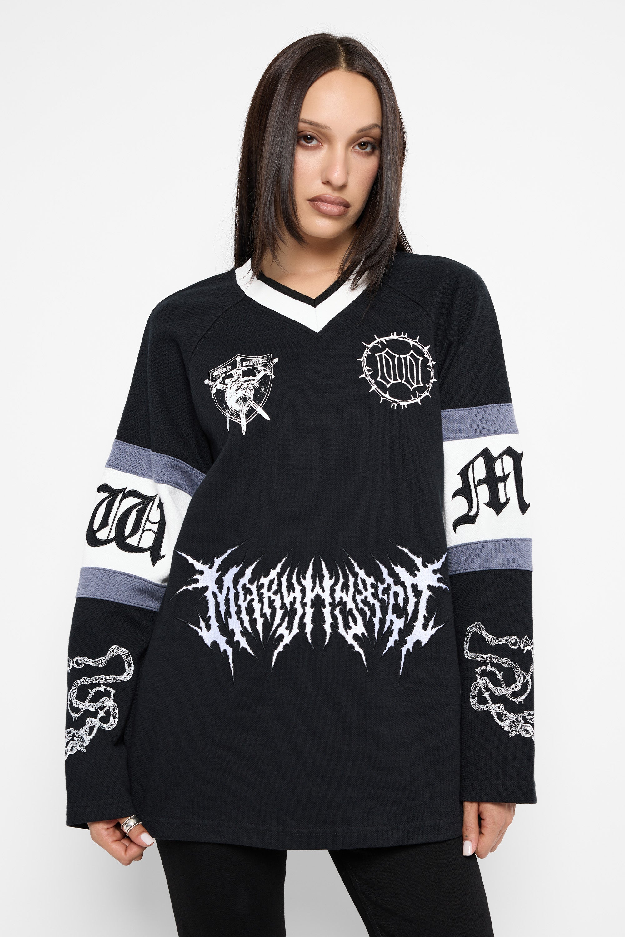 Destroy Oversized Hockey Jersey
