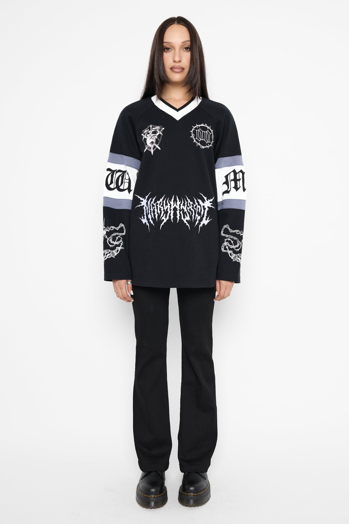 Destroy Oversized Hockey Jersey
