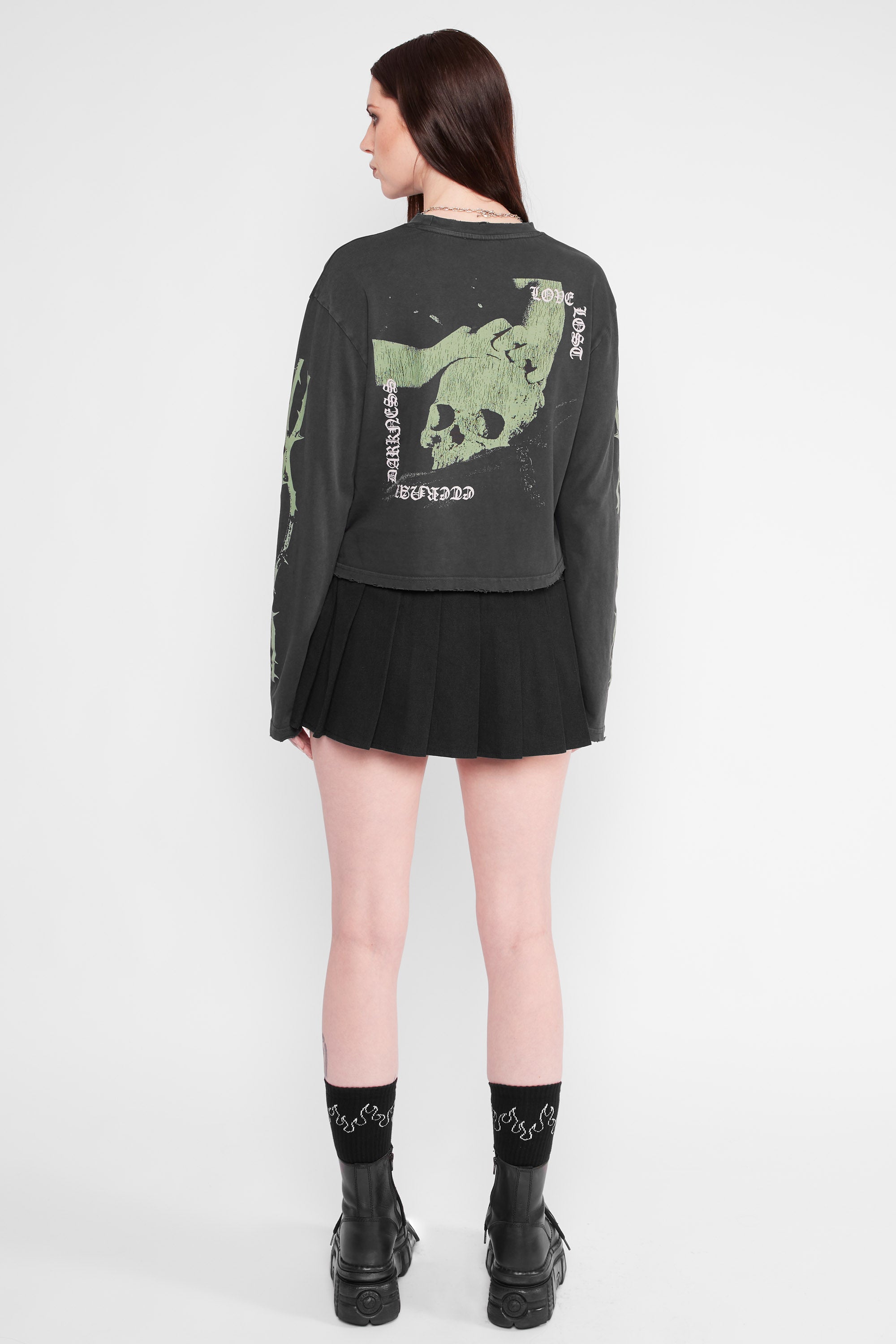 Druidess Cropped Long Sleeve Tee