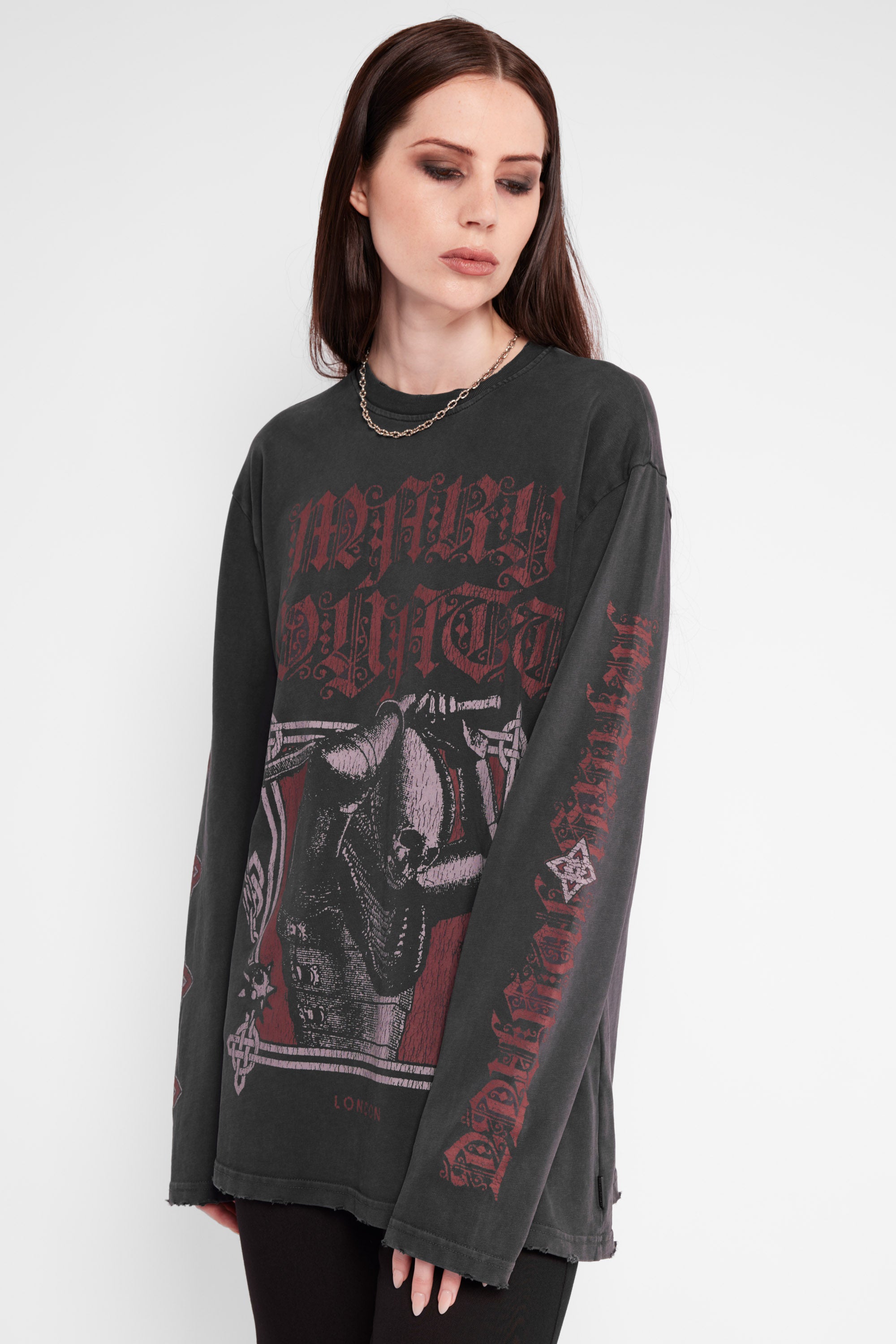 Emperor Oversized Long Sleeve Tee