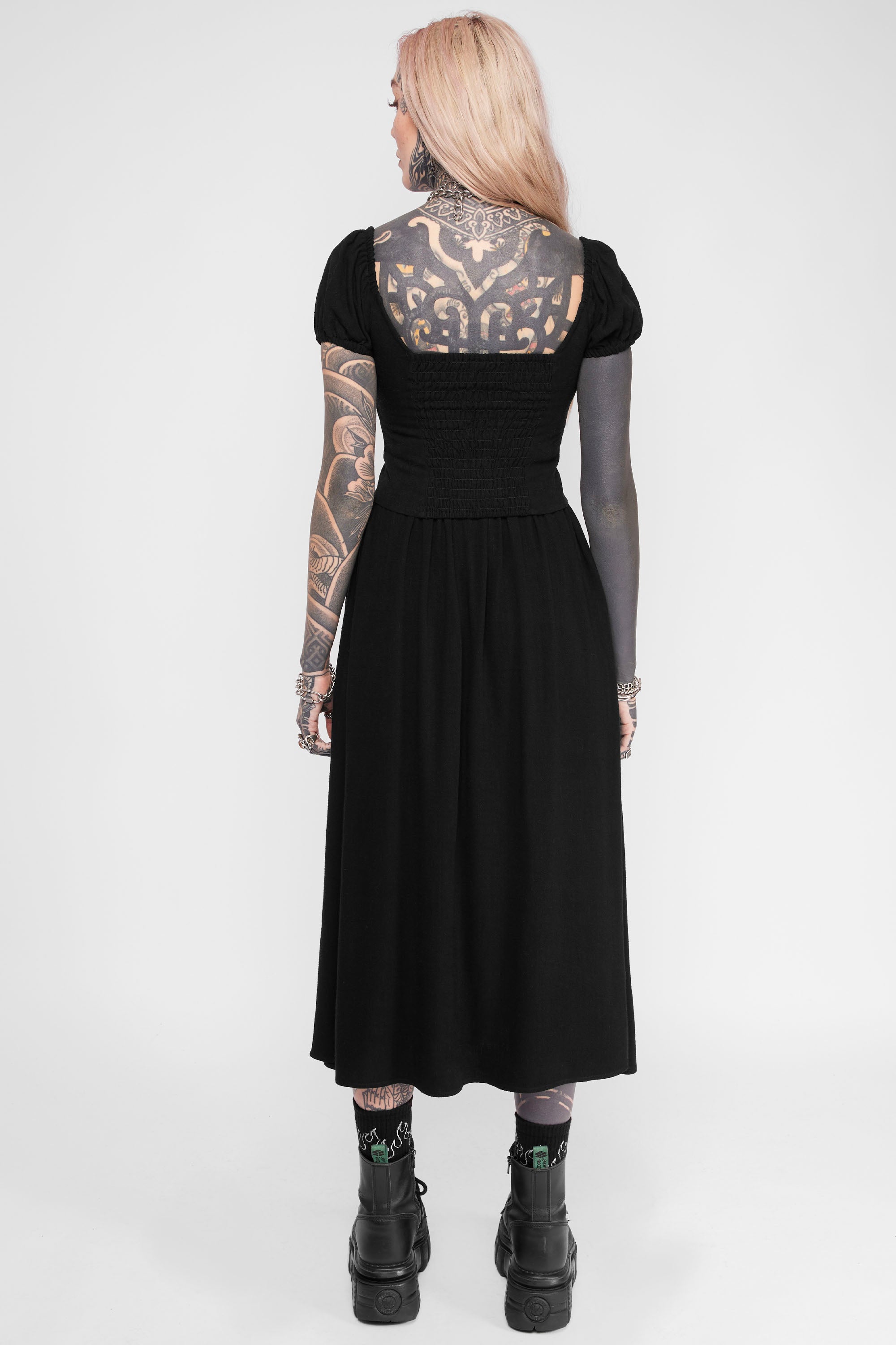Kassandra Linen Button-Up Midi Skirt