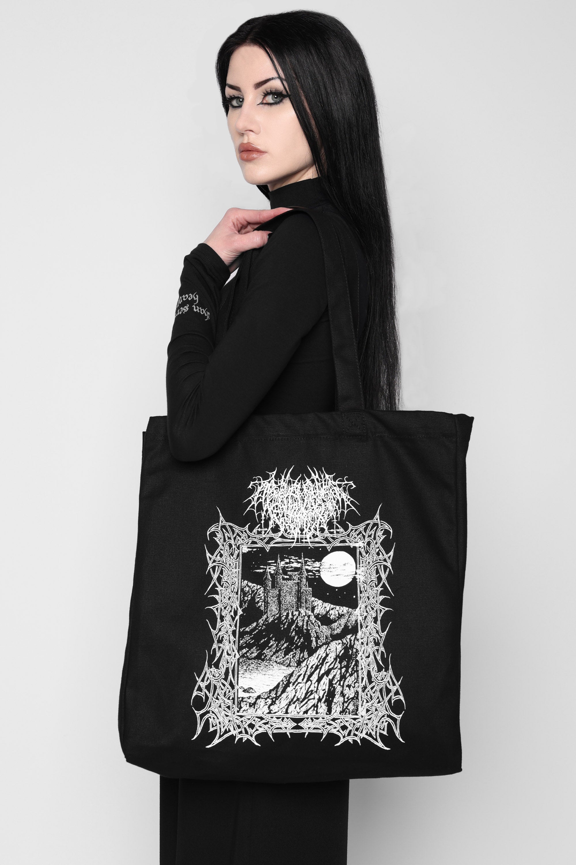 Midnight Canvas Tote Bag