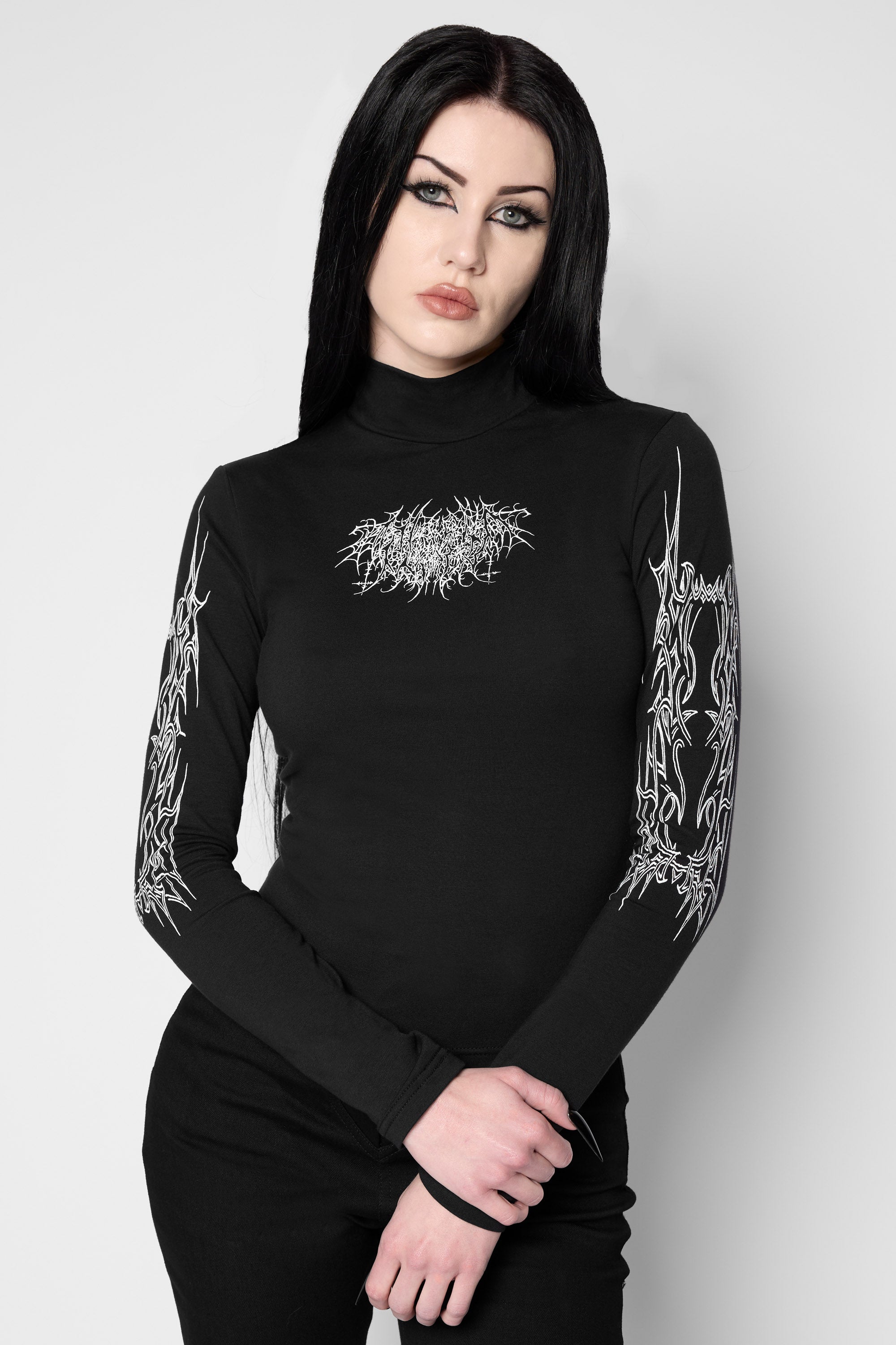 Mary Wyatt London - Lucent High Neck Long Sleeve Top