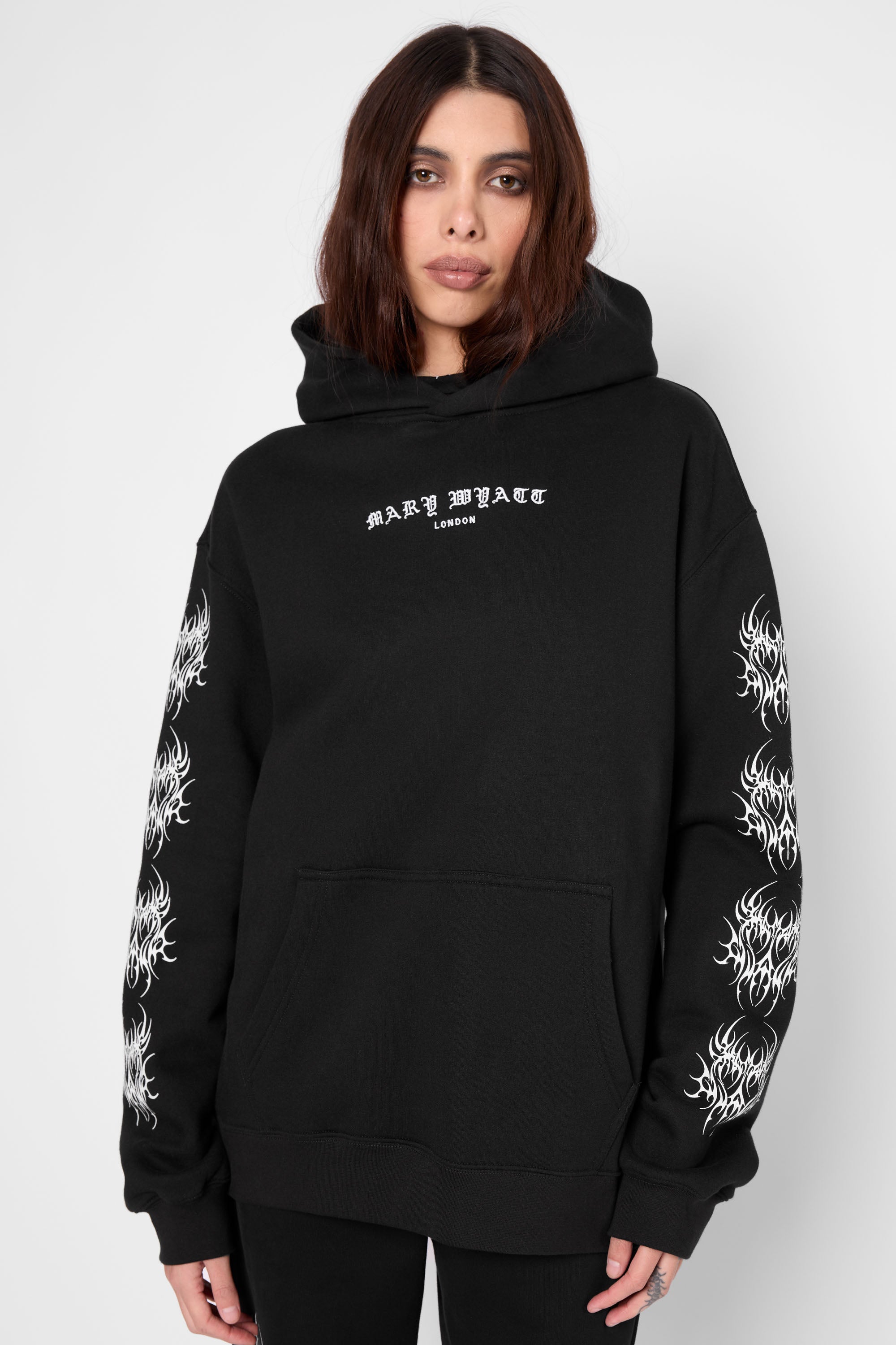 Nephilim Oversized Pullover Hoodie-Mary Wyatt London