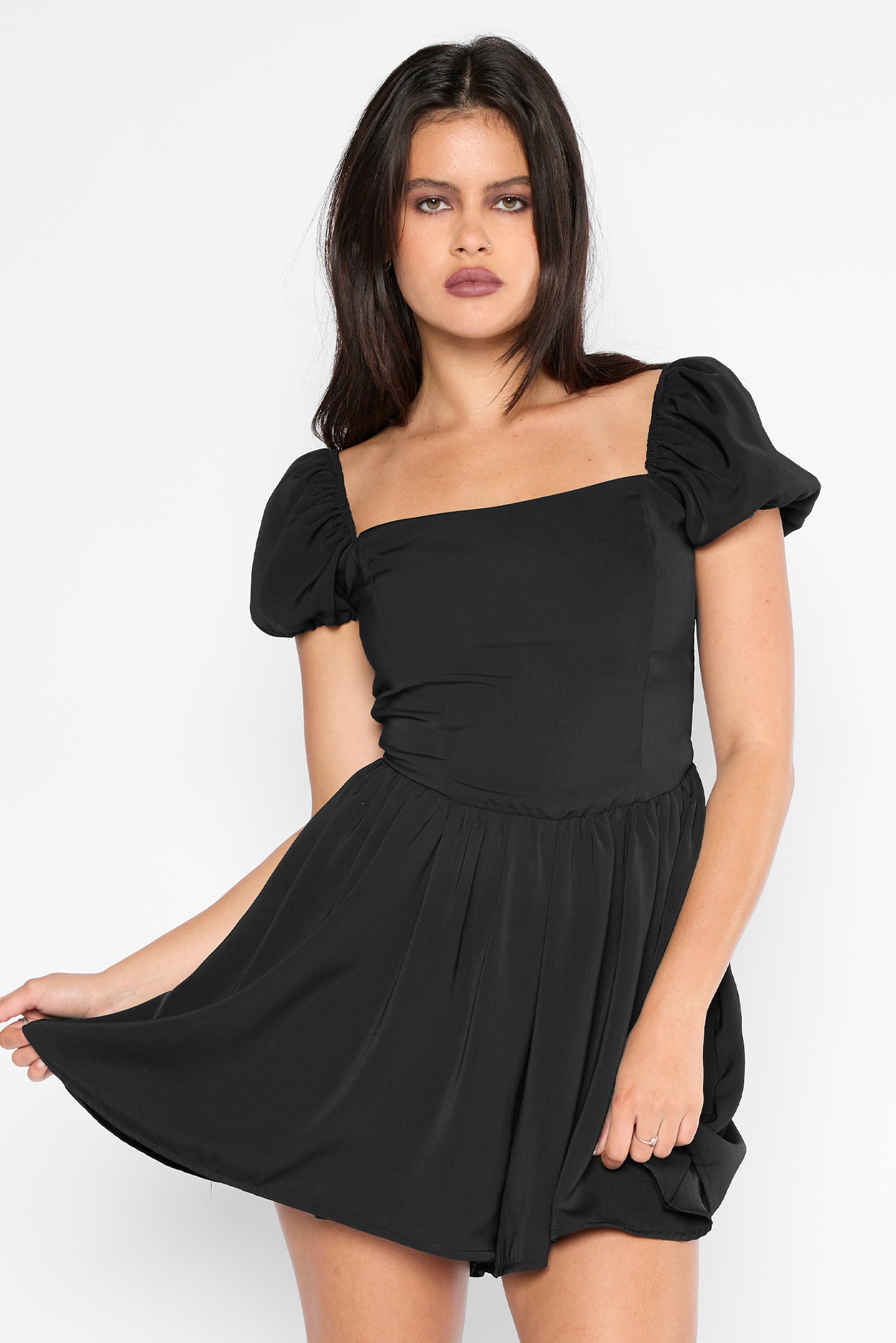 Nevermore Lace-Up Playsuit-Mary Wyatt London