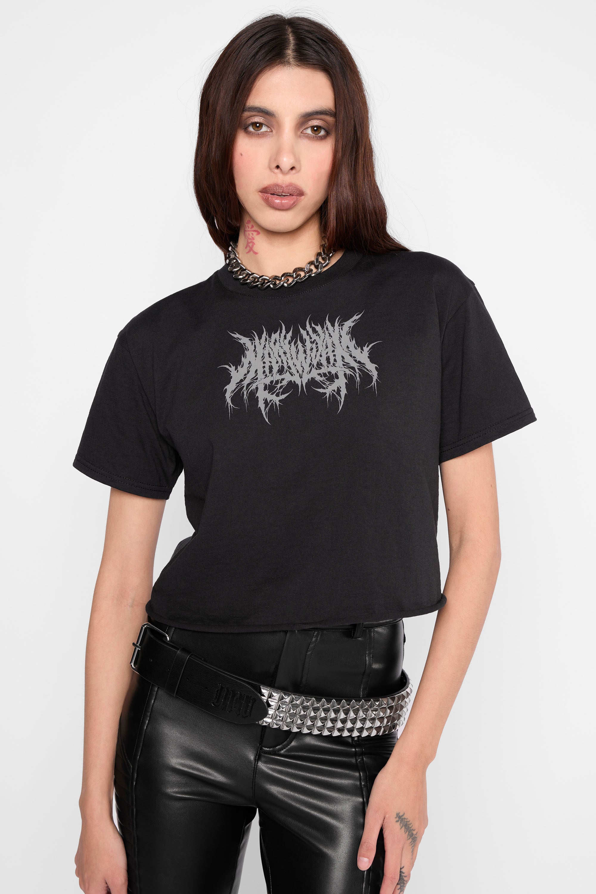 Requiem Cropped Cut-Off Tee-Mary Wyatt London