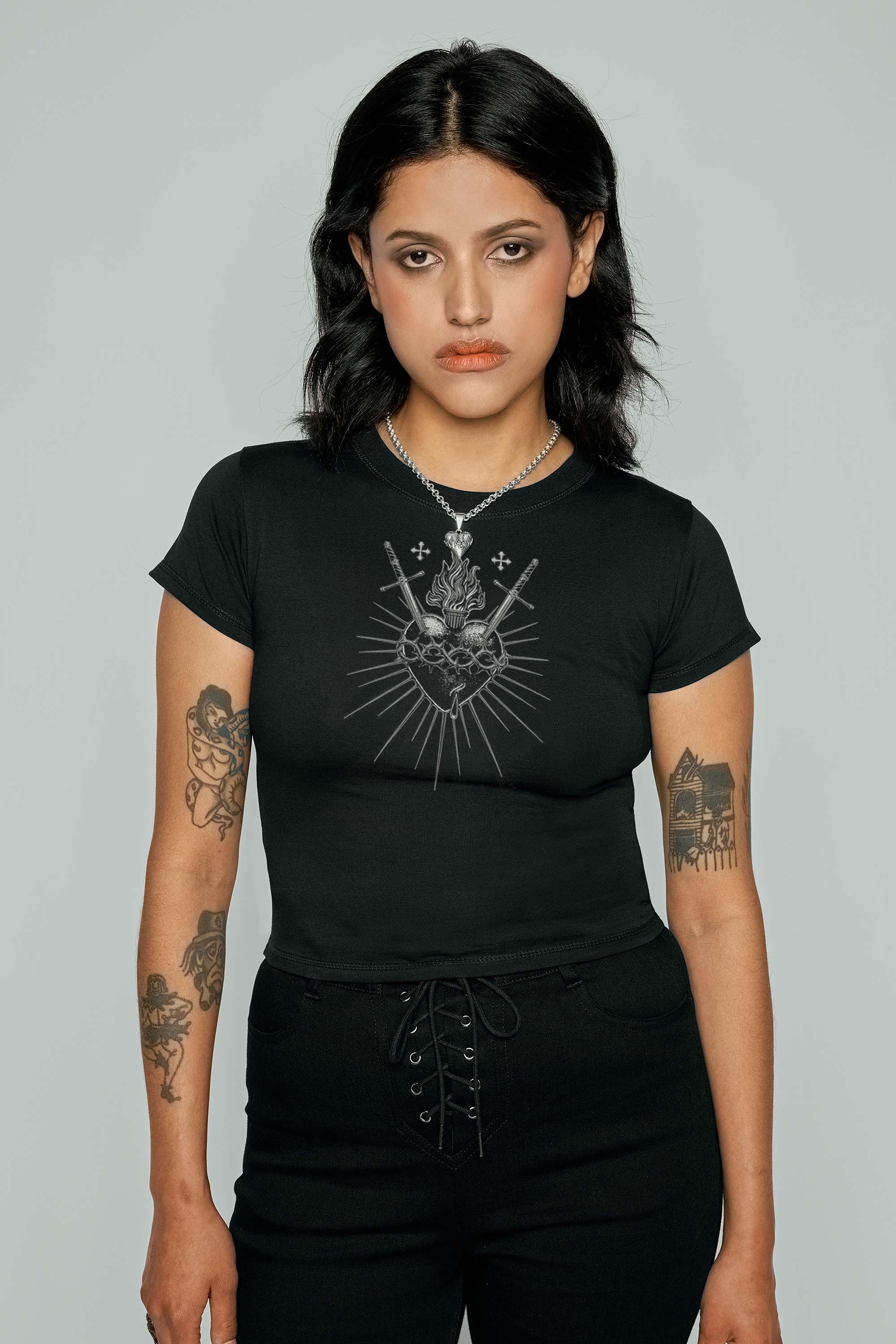 Sanctify Cropped Baby Tee