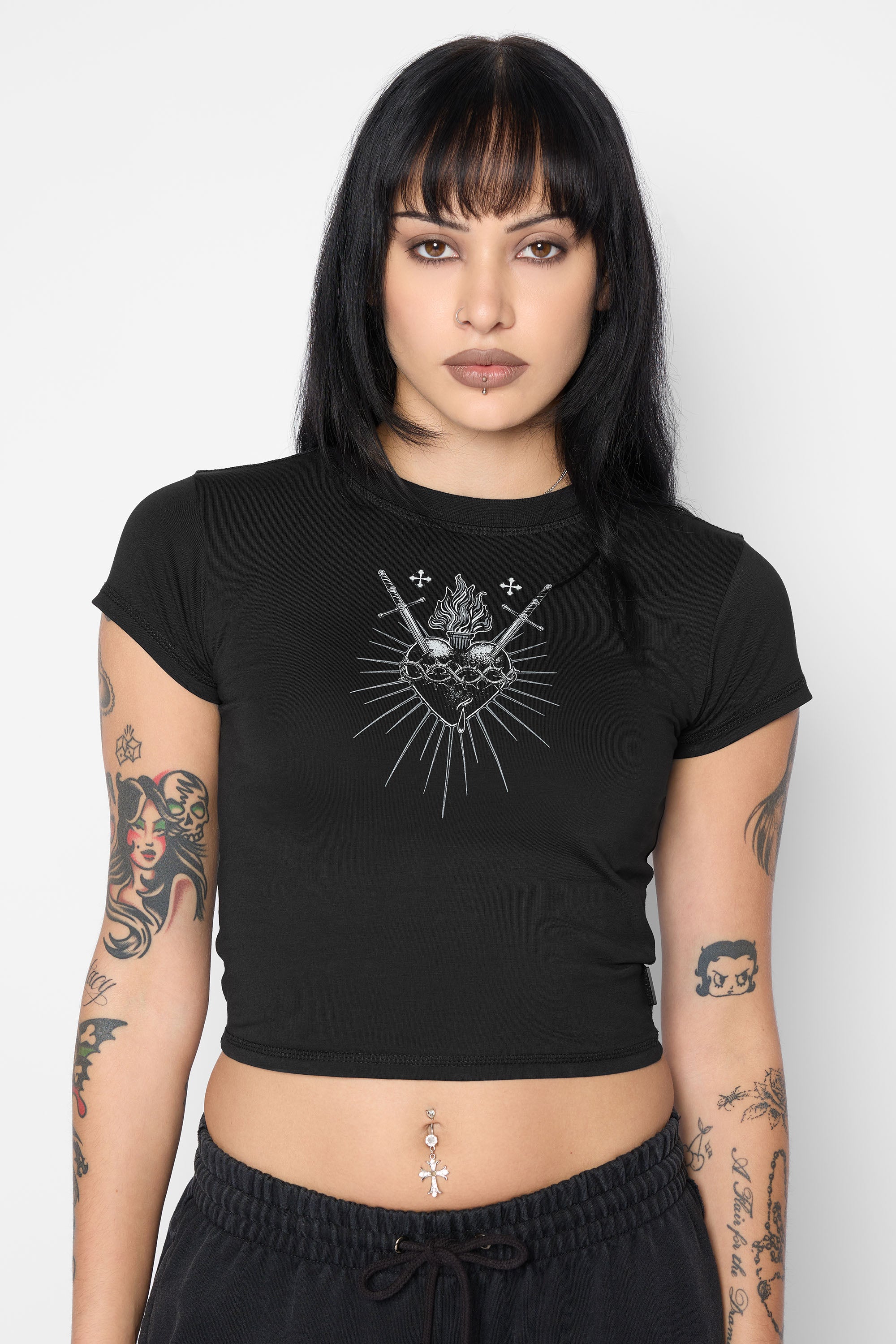 Sanctify Cropped Baby Tee