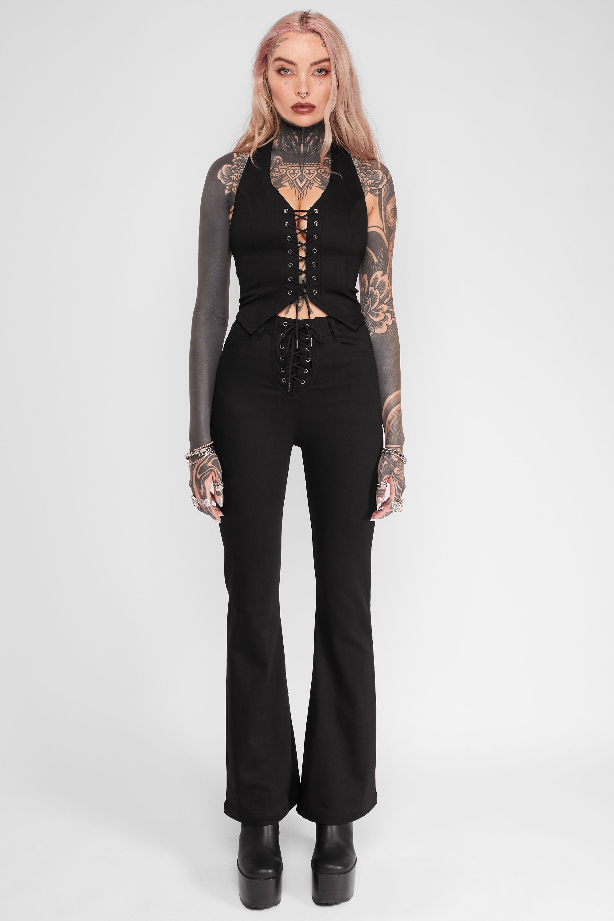 Sienna Lace-Up Halter Top
