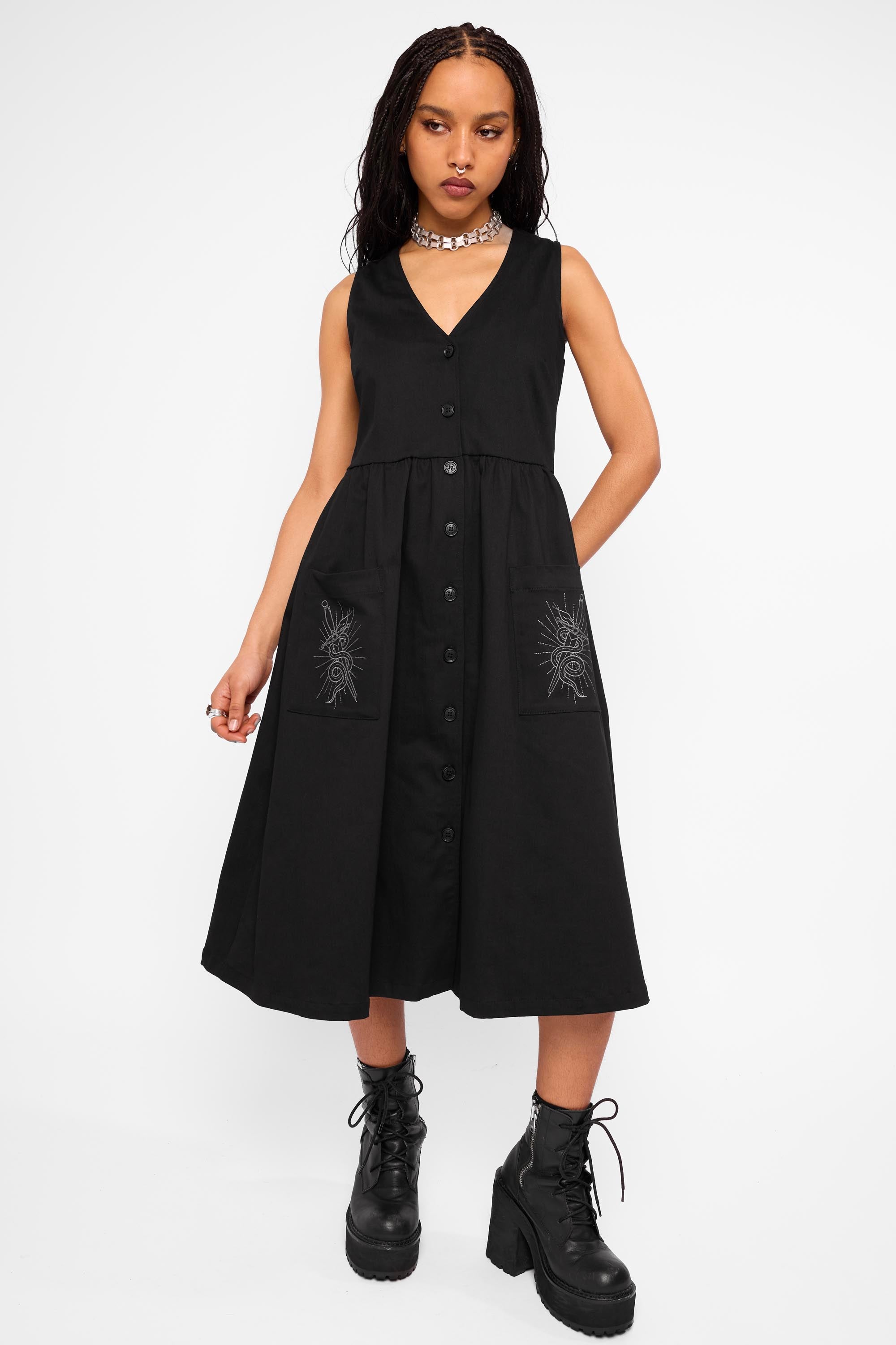 Tilda Smock Midi Dress-Mary Wyatt London
