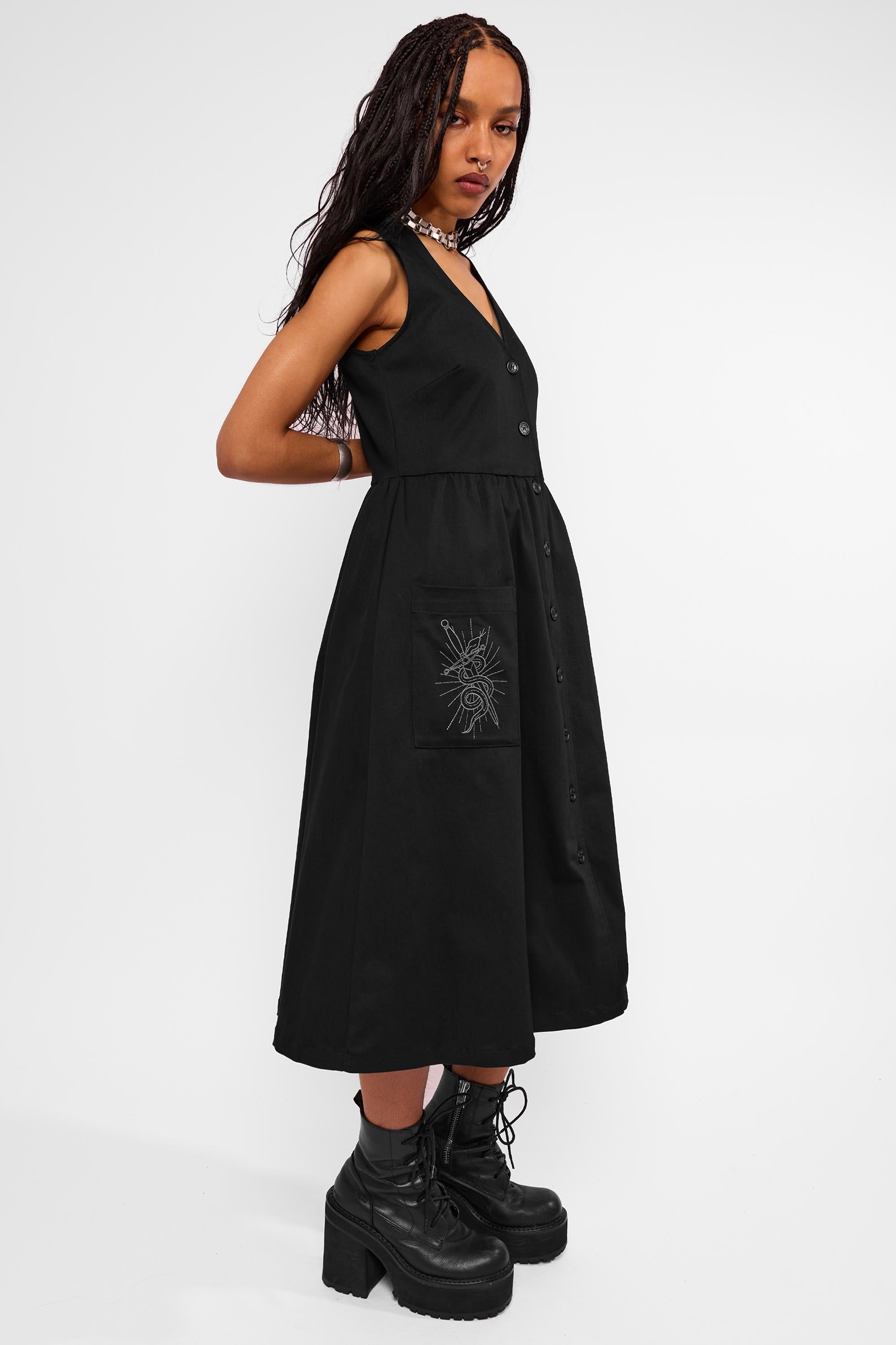 Tilda Smock Midi Dress-Mary Wyatt London
