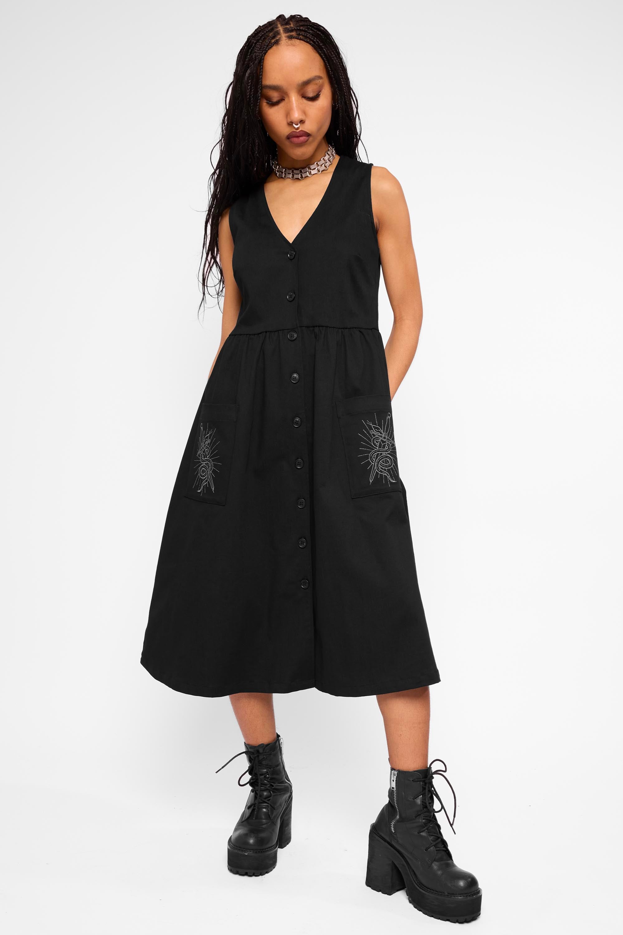 Tilda Smock Midi Dress-Mary Wyatt London