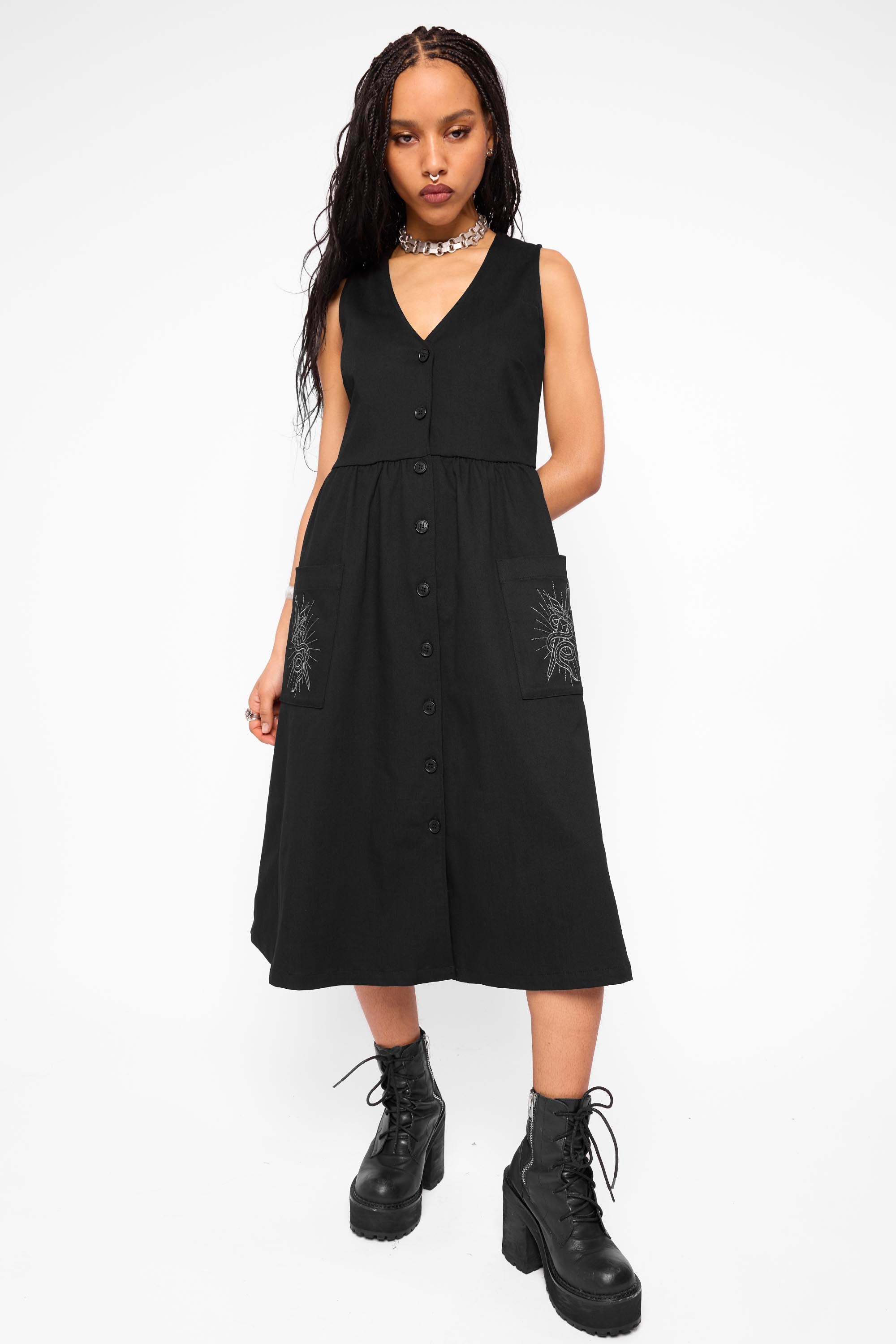 Tilda Smock Midi Dress-Mary Wyatt London