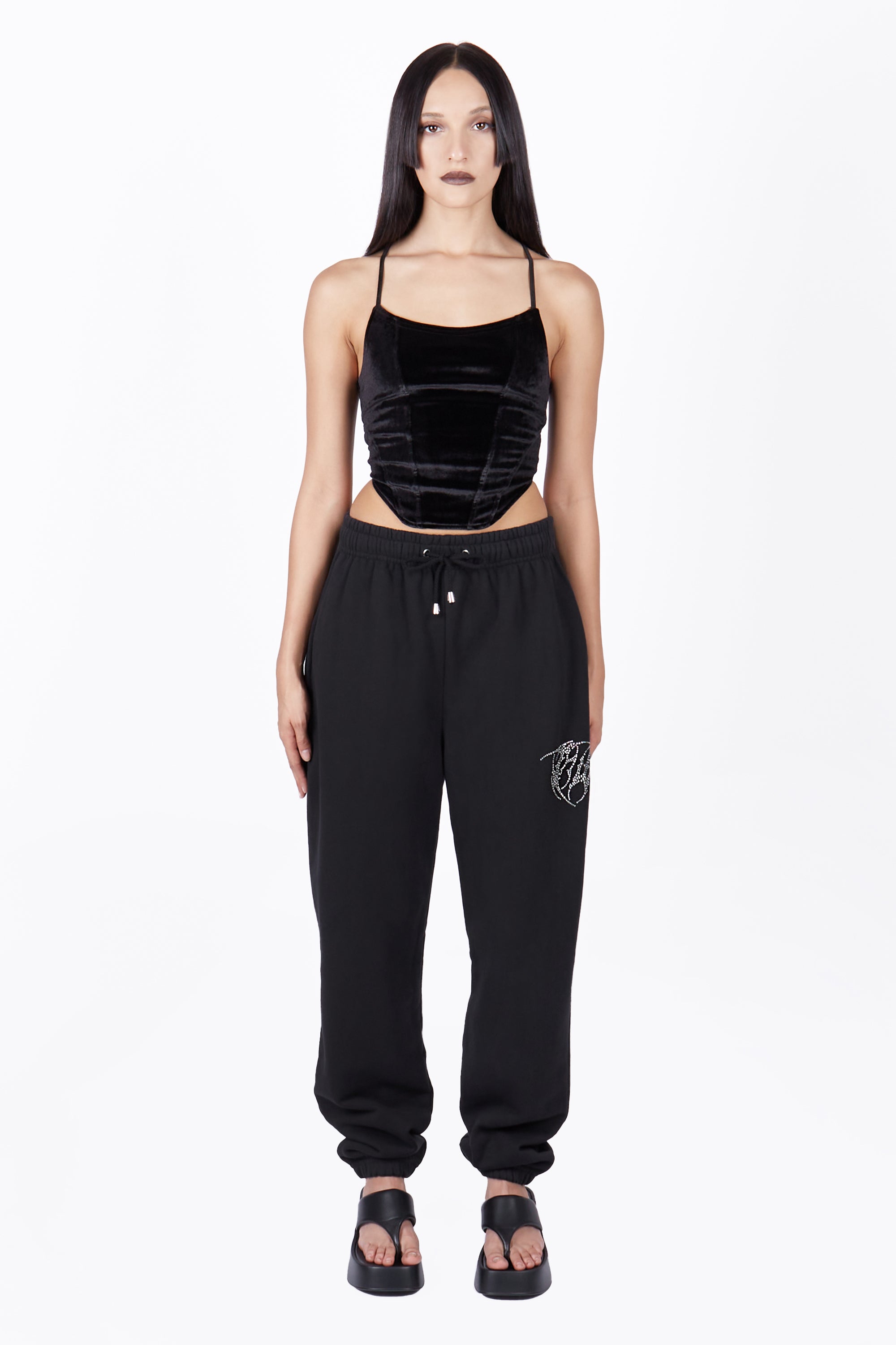 Angel Diamanté Sweatpants - Mary Wyatt London