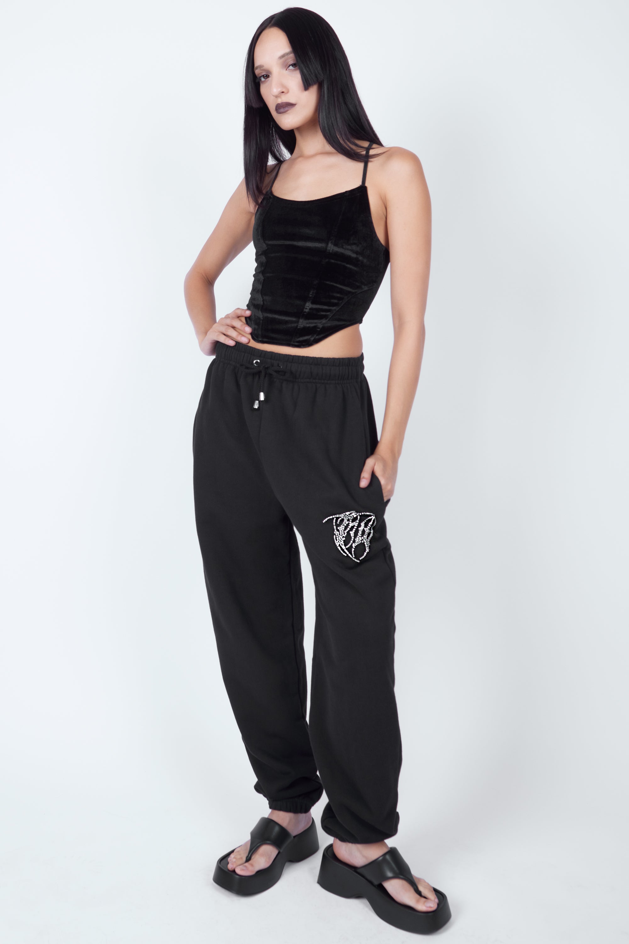 Angel Diamanté Sweatpants - Mary Wyatt London