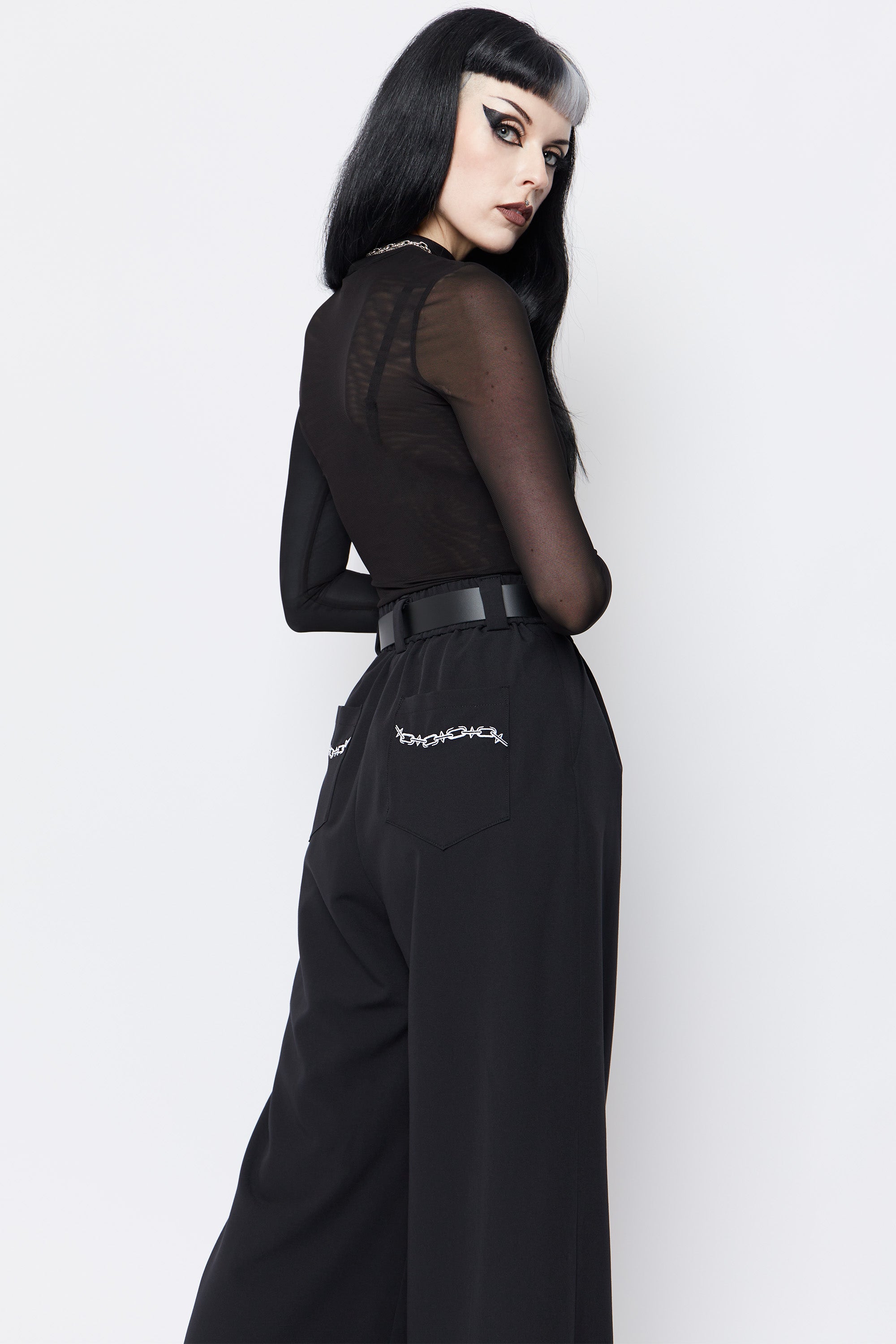 Unchained Wide Leg O-Ring Trousers - Mary Wyatt London