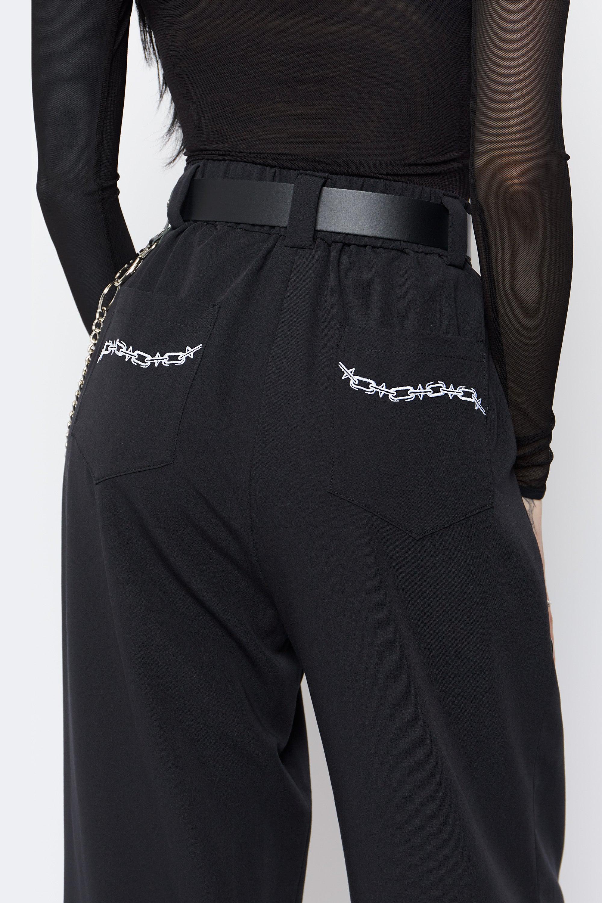 Unchained Wide Leg O-Ring Trousers - Mary Wyatt London